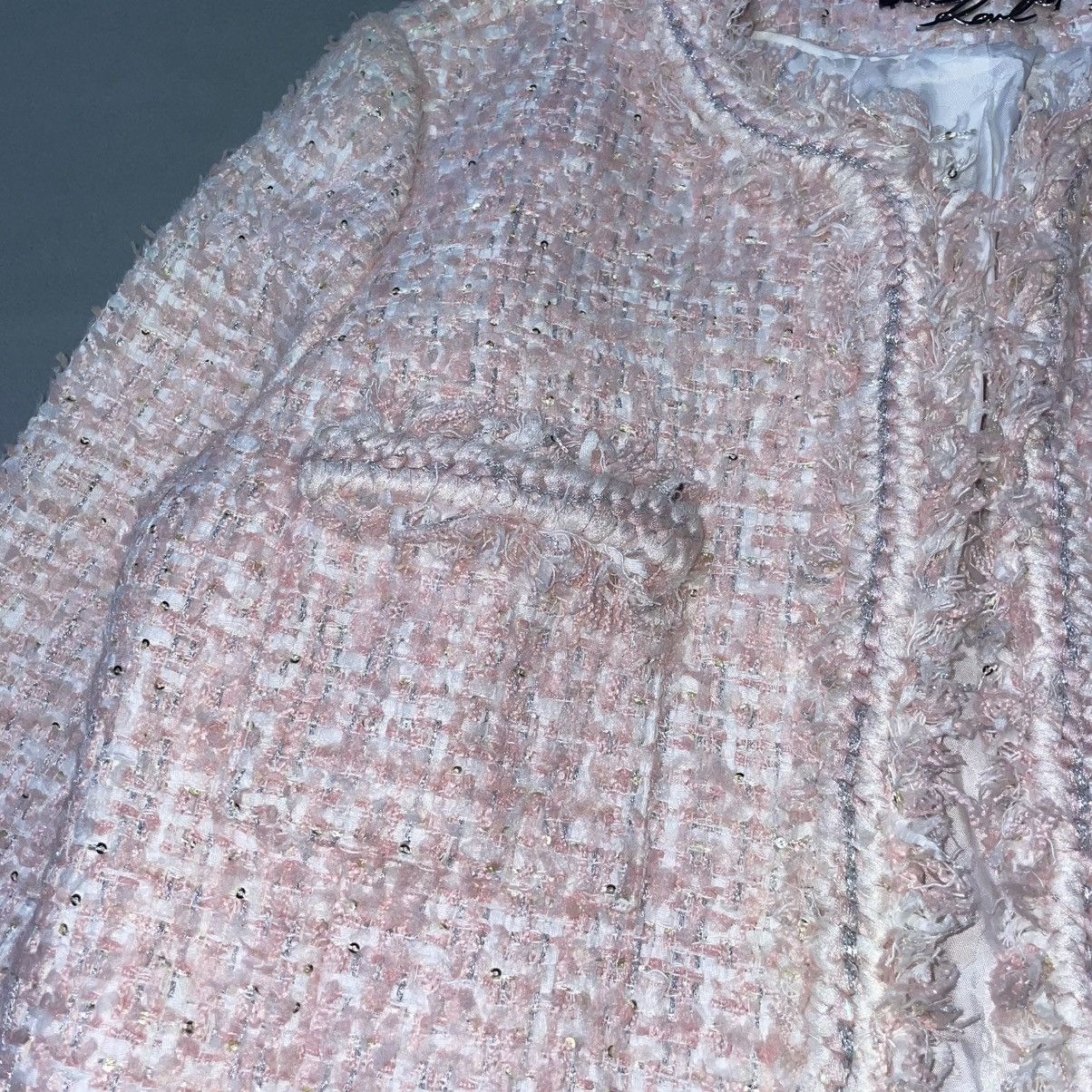Karl Lagerfeld KARL LAGERFELD PINK TWEED Size M / US 6-8 / IT 42-44 - 4 Thumbnail