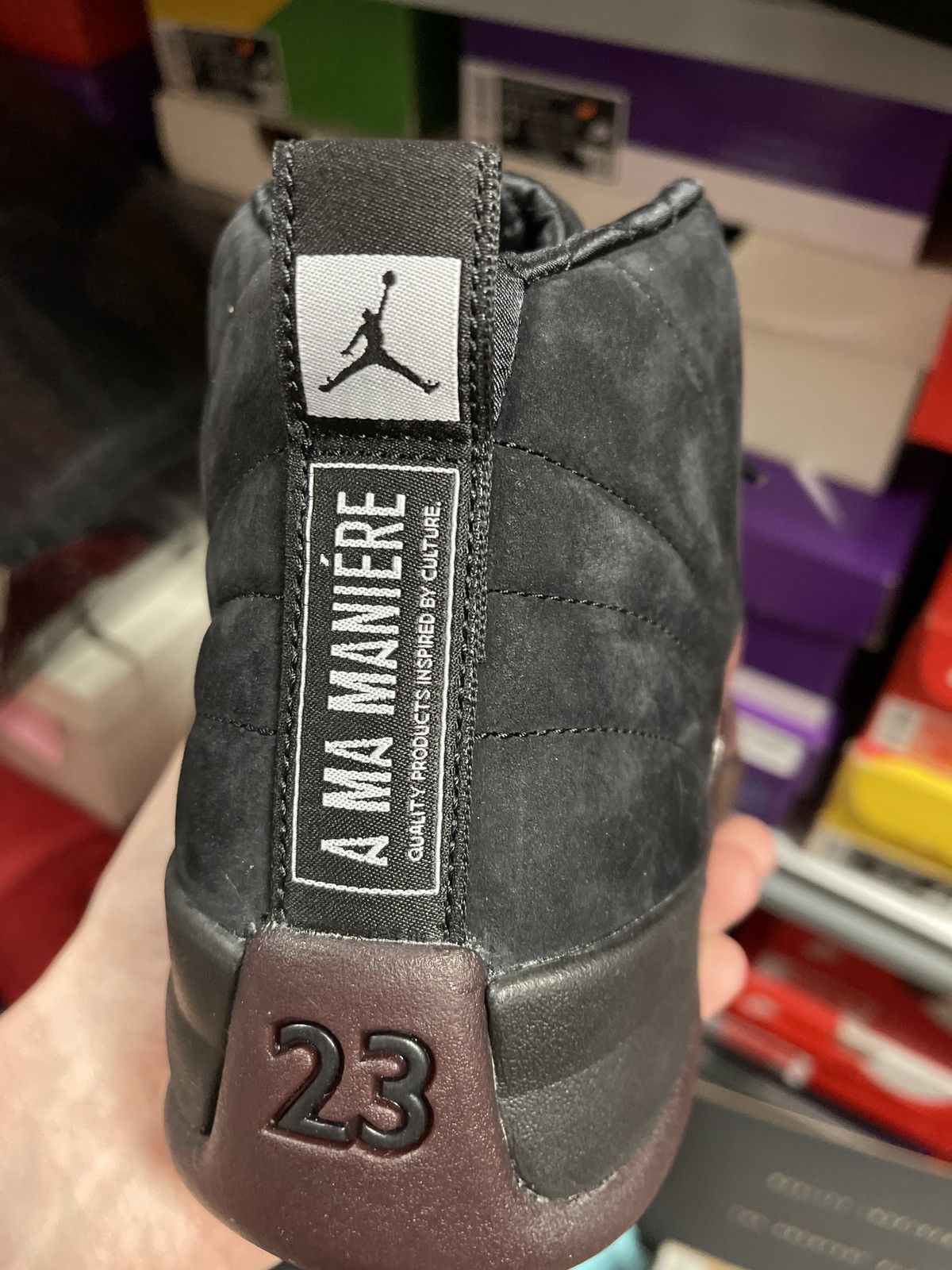 Jordan Brand Jordan 12 Retro A Ma Maniere Black Women 11.5 Women/10 Men Size US 11.5 / EU 44-45 - 10 Thumbnail