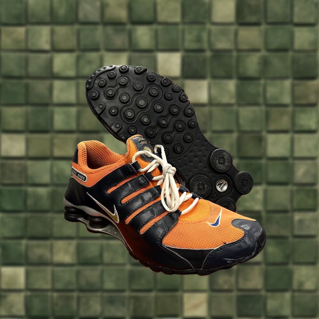 Nike VINTAGE Nike Shox NZ 313428-471 Sample 10.5 Syracuse 2007 Nike Shox Sneaker Mens Gray Size US 10 / EU 43 - 1 Thumbnail