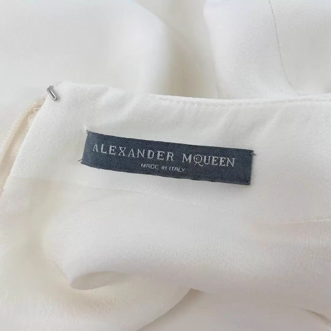 Alexander McQueen Alexander McQueen white waist-cinched dress 38 Size XS / US 0-2 / IT 36-38 - 5 Thumbnail