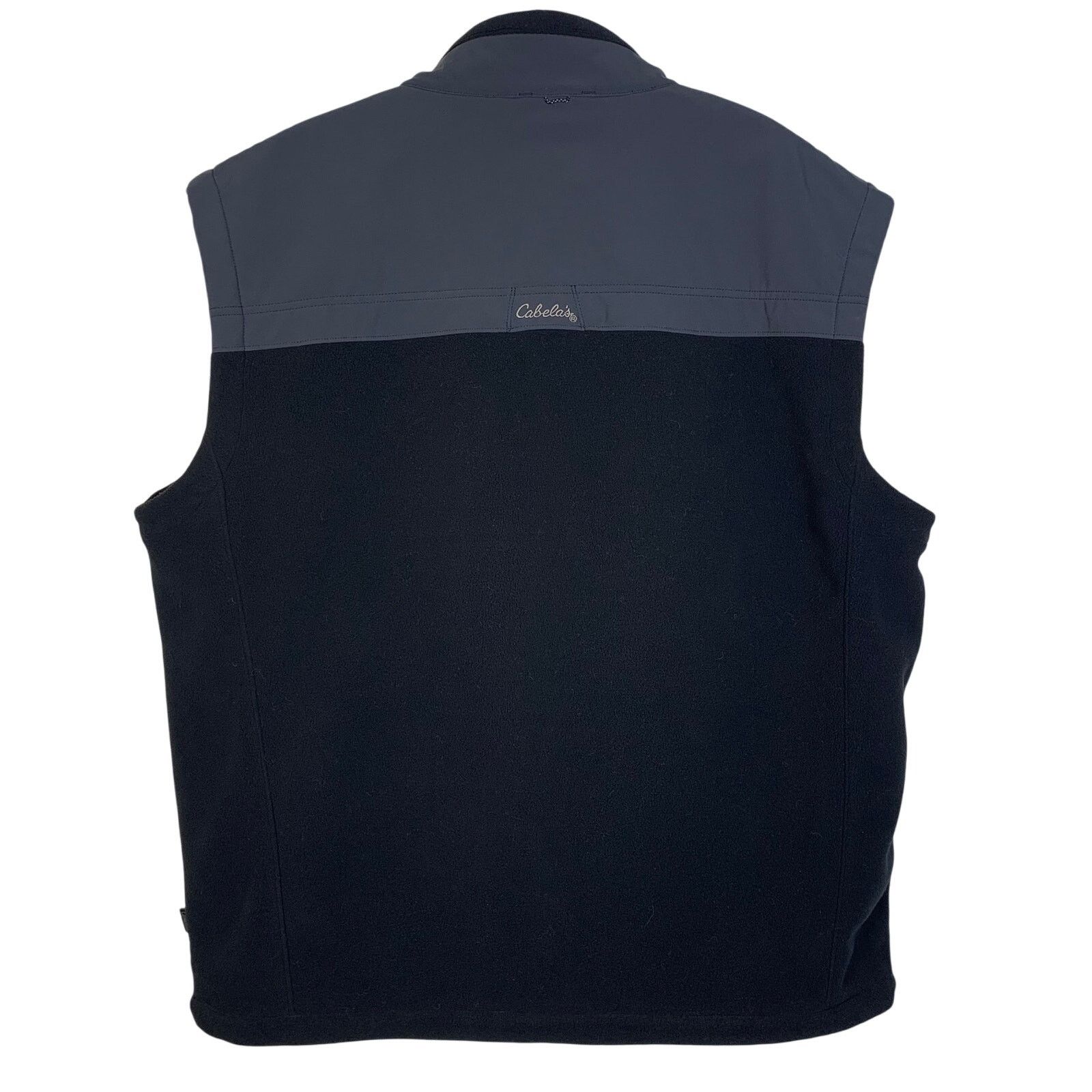 Cabelas Cabela's Polartec Fleece Vest Men's 2XLT Black Gray Full Zip Size US XXL / EU 58 / 5 - 5 Thumbnail