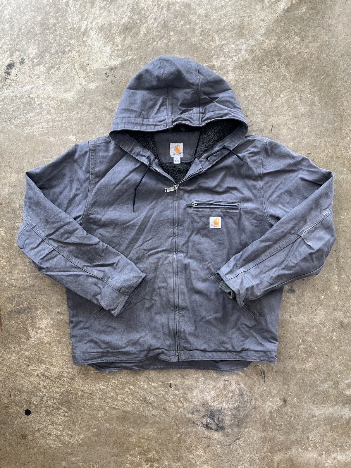 Carhartt 90s Carhartt Sherpa Lined Hamilton Work Jacket Large Size US L / EU 52-54 / 3 - 2 Thumbnail
