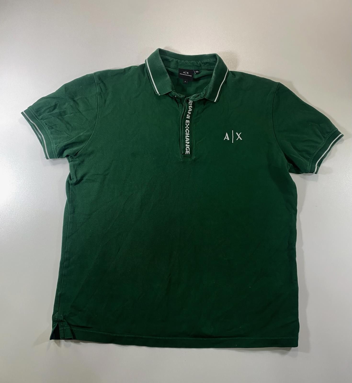 Armani Exchange Armani Exchange Green Polo Shirt Size L Size US L / EU 52-54 / 3 - 1 Thumbnail