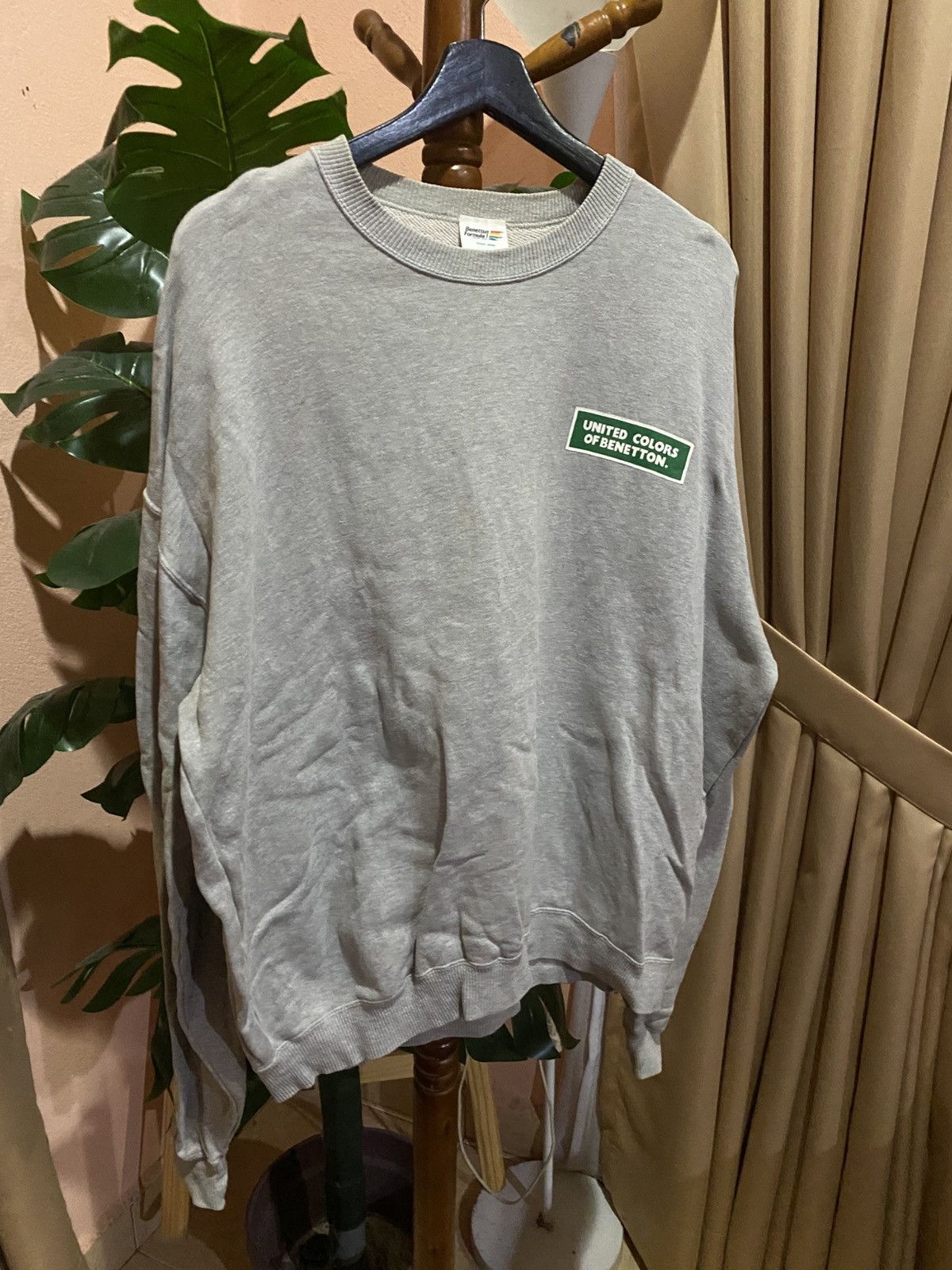 Benetton Vintage Benetton Formula 1 Racing Team Grey Sweatshirt Size US L / EU 52-54 / 3 - 6 Thumbnail