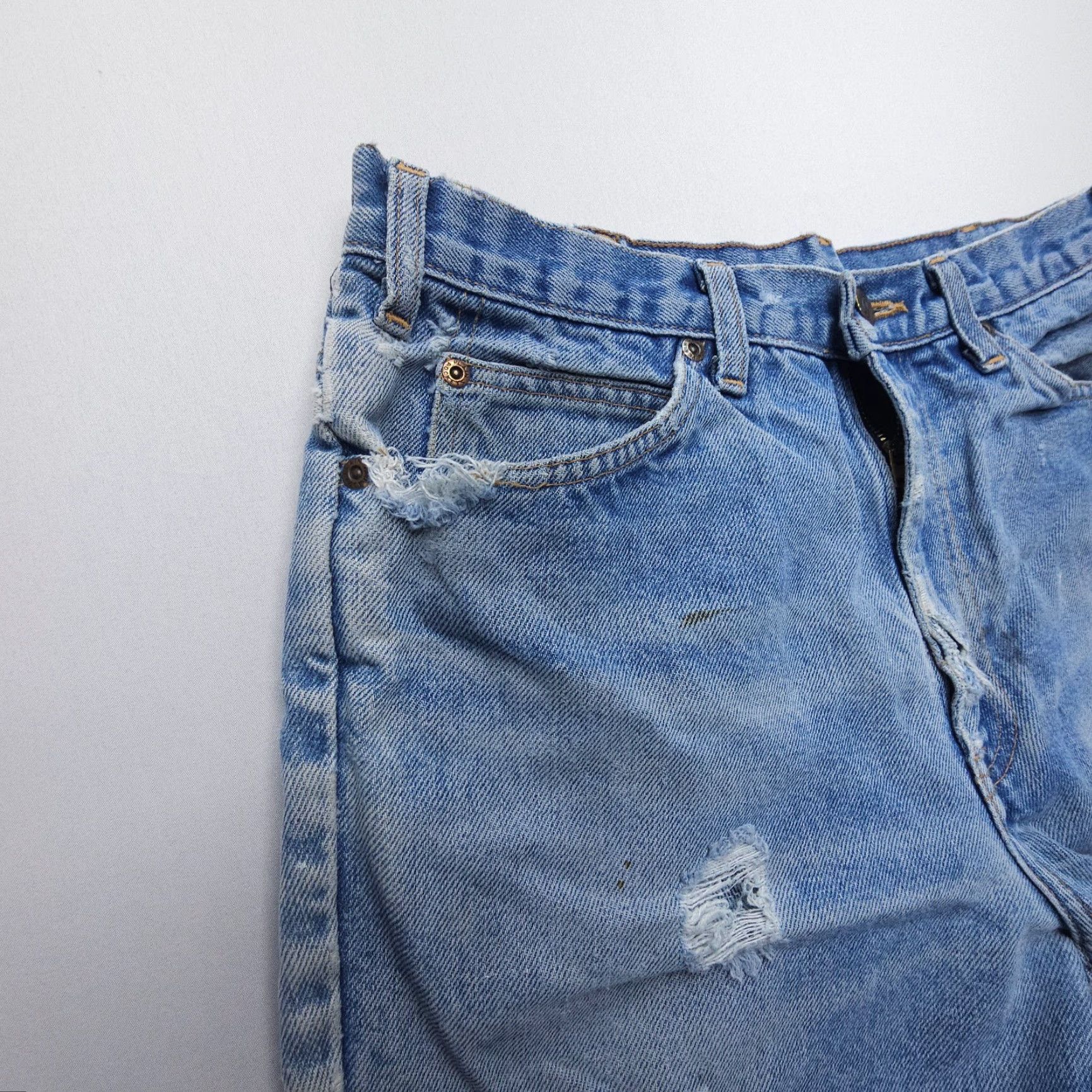 JCPenney VTG JCPenney Plain Pockets Jeans Mens 31 x 29 Bootcut 5-Pocket Denim Blue 90s 80s USA Regular Mens Size US 31 - 7 Thumbnail
