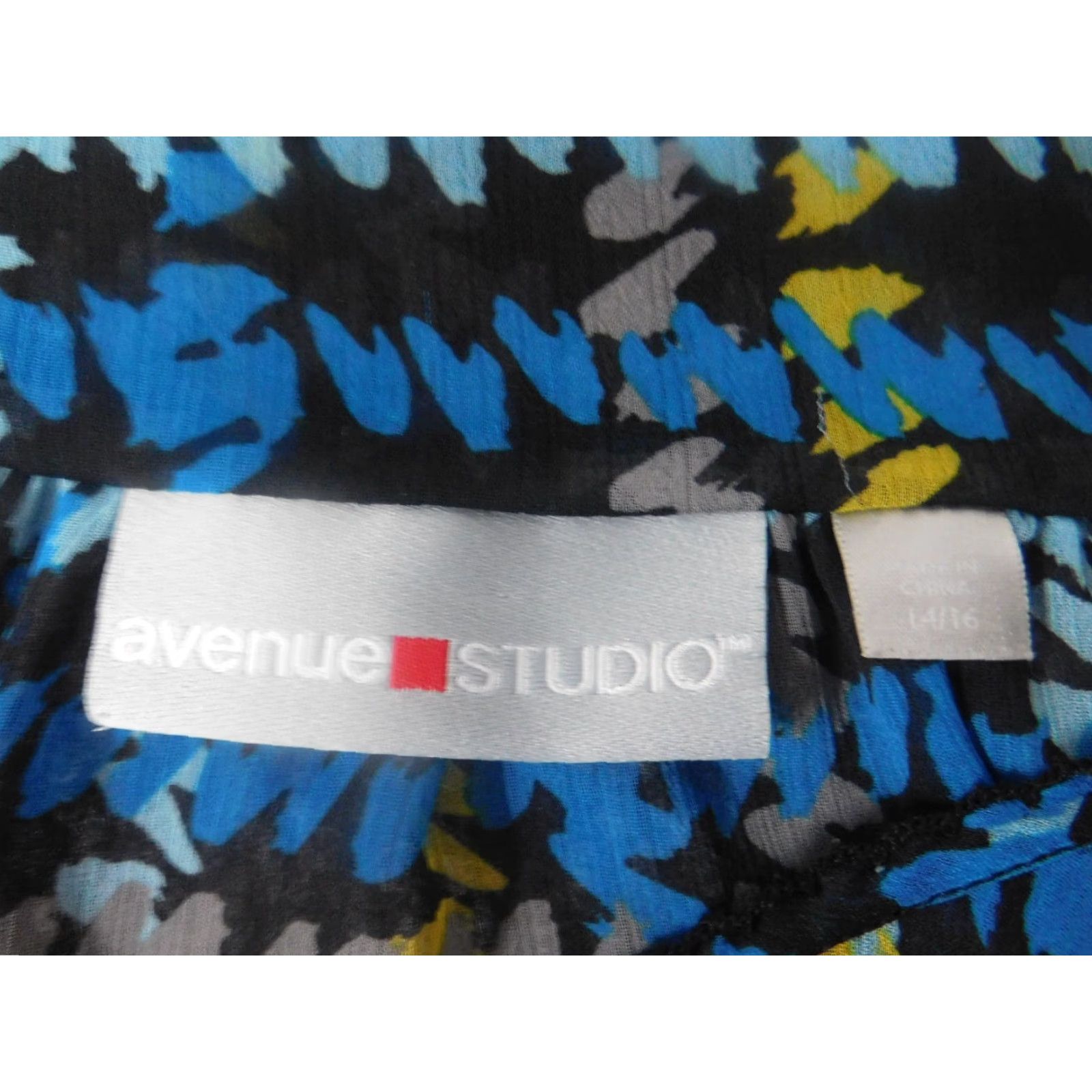 Avenue Avenue Studio Blouse Women 14 Blue Knit Sleeveless Pocket Casual Shirt Modern Regular Size XL / US 12-14 / IT 48-50 - 5 Thumbnail