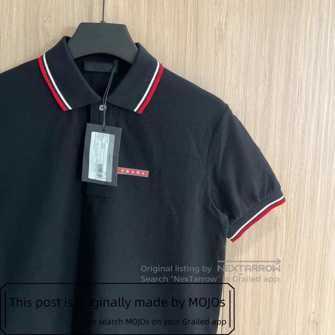 Prada Prada Red Lebal Red Edge Polo mojos1803101525. Size US S / EU 44-46 / 1 - 3 Thumbnail