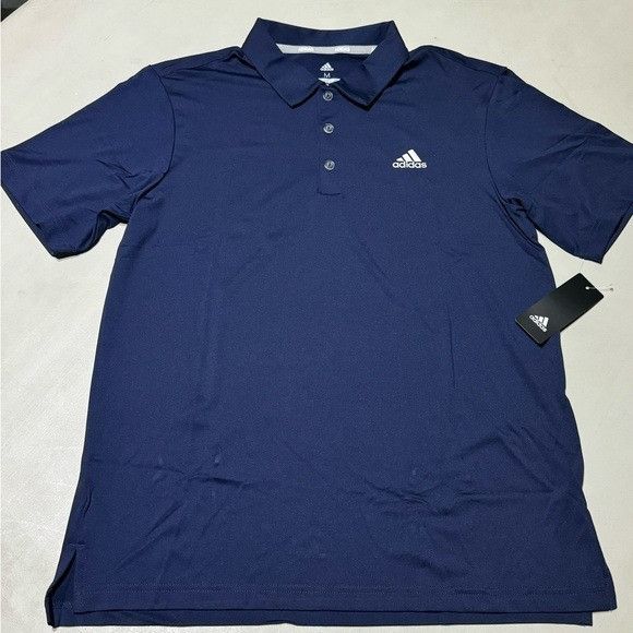 Adidas NWT ADIDAS PERFORMANCE GOLF NAVY BLUE POLO SZ MEDIUM M Size US M / EU 48-50 / 2 - 4 Thumbnail