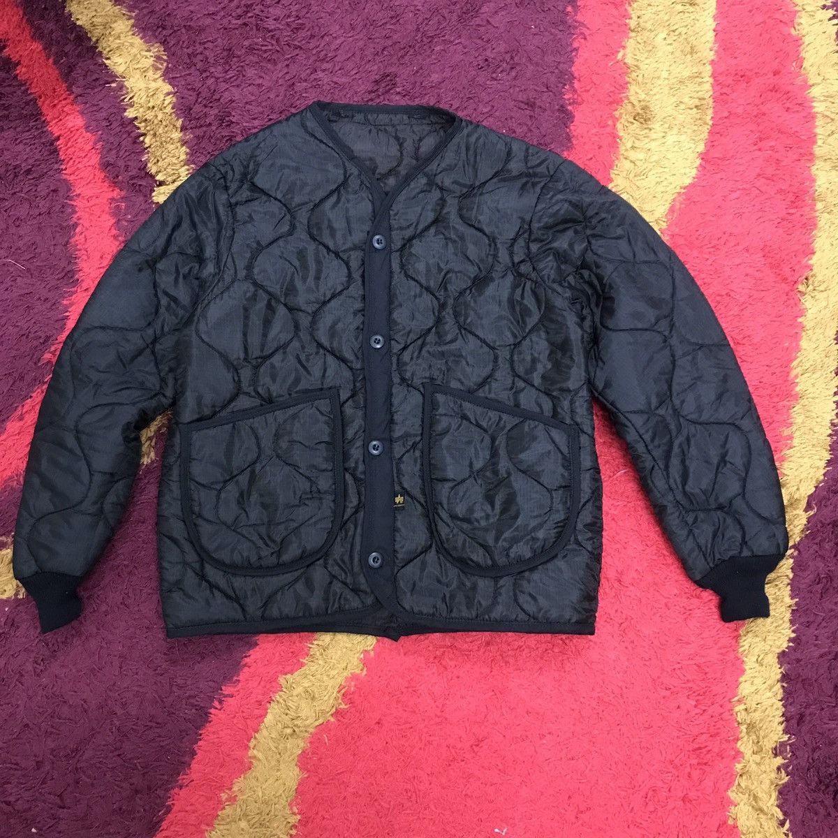 Vtg Alpha industries lining bomber jacket