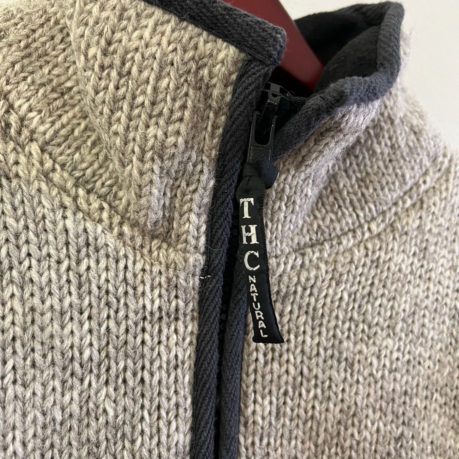 Vintage THC Natural Line Icelandic Pure Wool Sweater 1/4 Zip XXL Size US XXL / EU 58 / 5 - 3 Thumbnail