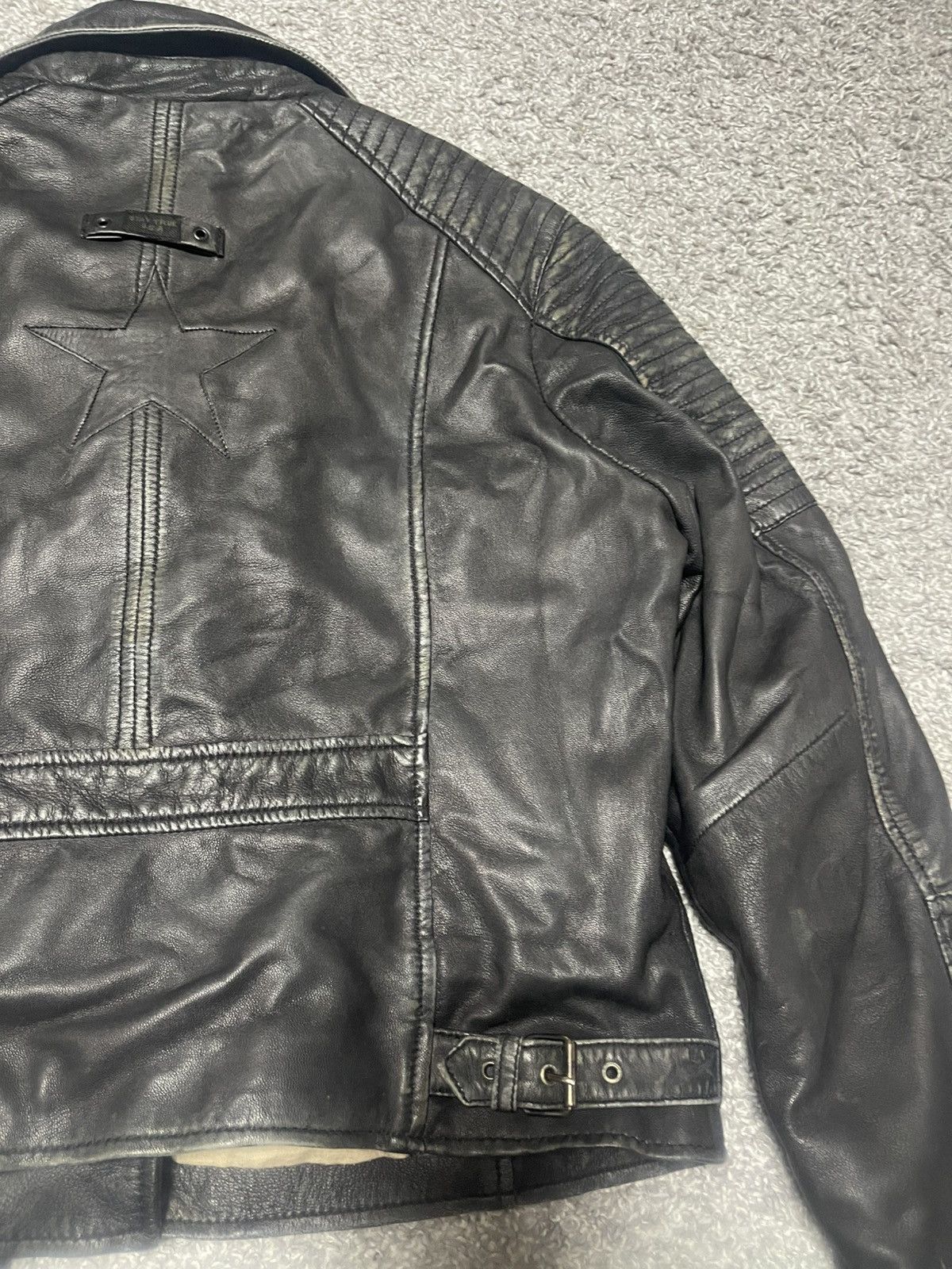 Vintage Stay True USA vintage Punk Rock Leather Faded Jacket size 44 Size S / US 4 / IT 40 - 4 Thumbnail