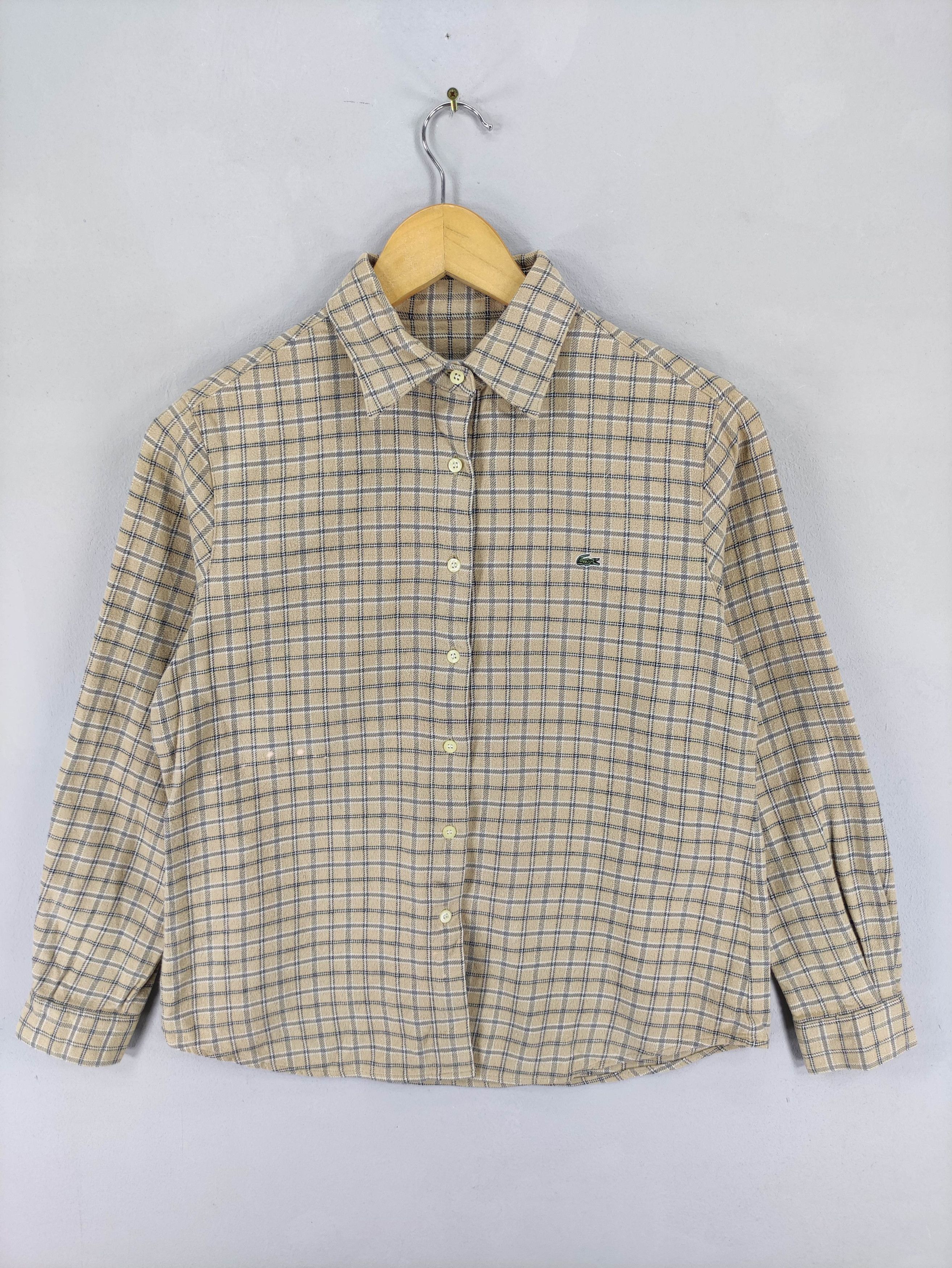 Lacoste Vintage Lacoste Sports Checkered Shirt Button Up Long Sleeve Size S / US 4 / IT 40 - 1 Thumbnail