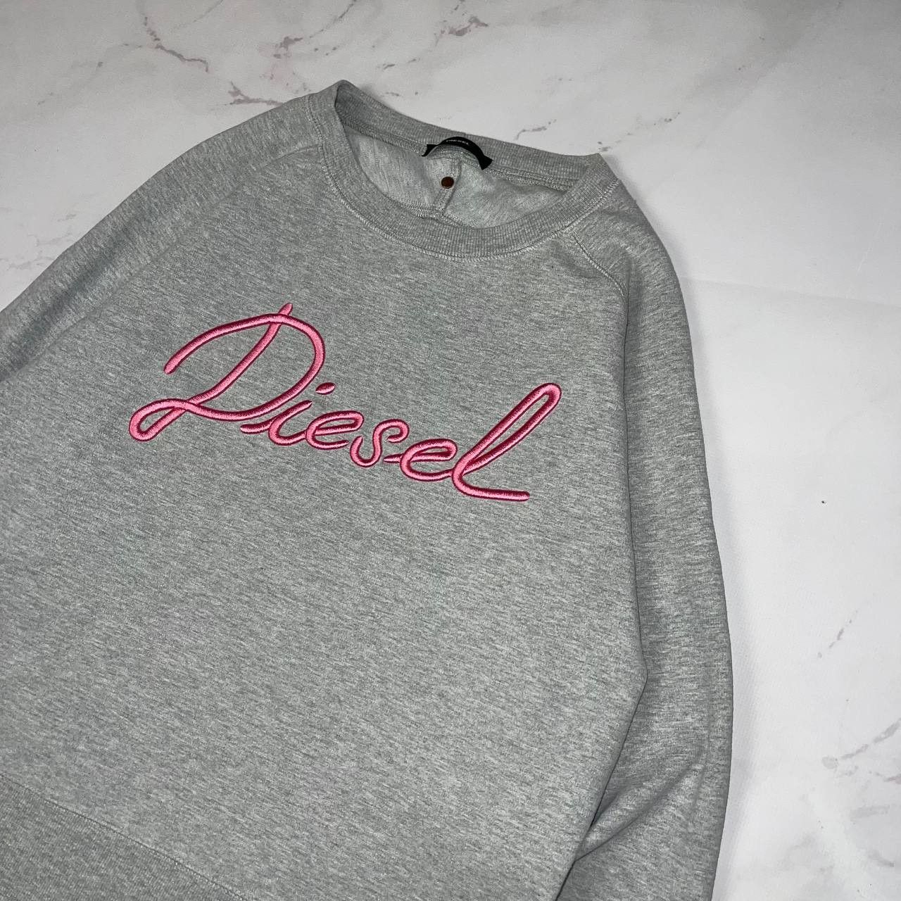 Diesel Diesel Vintage Embroidered Pink Logo Crewneck y2k style Size S / US 4 / IT 40 - 4 Thumbnail