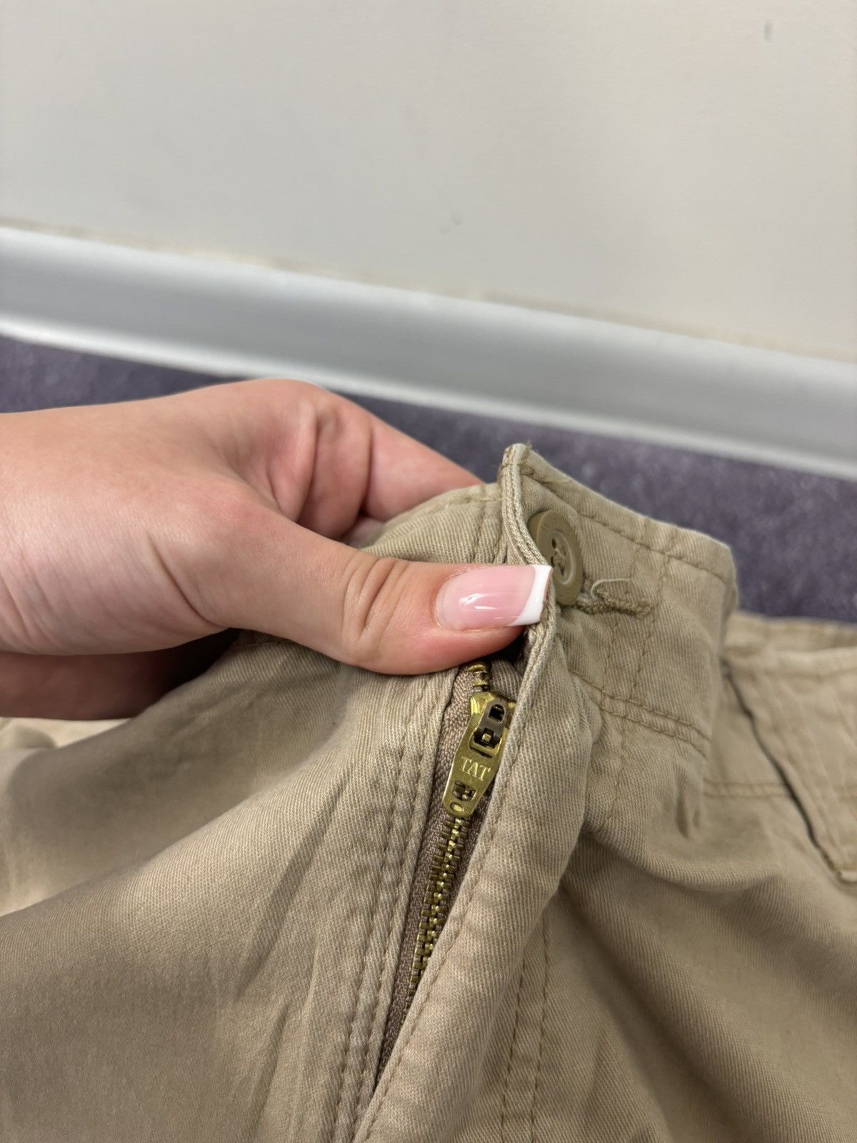 Vintage Vintage Wrangler Y2K Utility Hype Beige Cargo Shorts Size US 36 / EU 52 - 9 Thumbnail