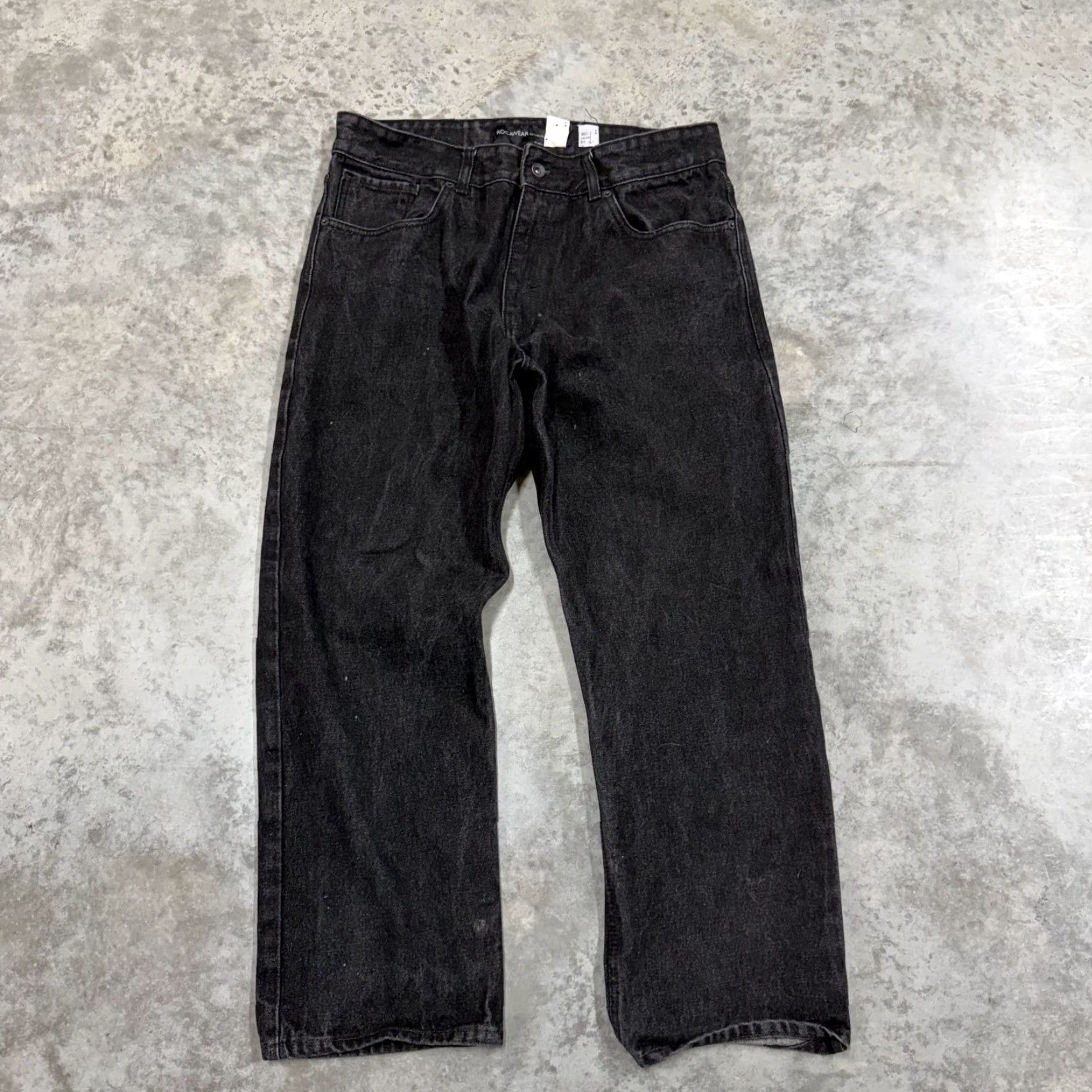 Rocawear Rocawear Jeans Mens 38x29 Black Charcoal Wash Regular Fit Straight Hip Hop Denim Size US 38 / EU 54 - 4 Thumbnail