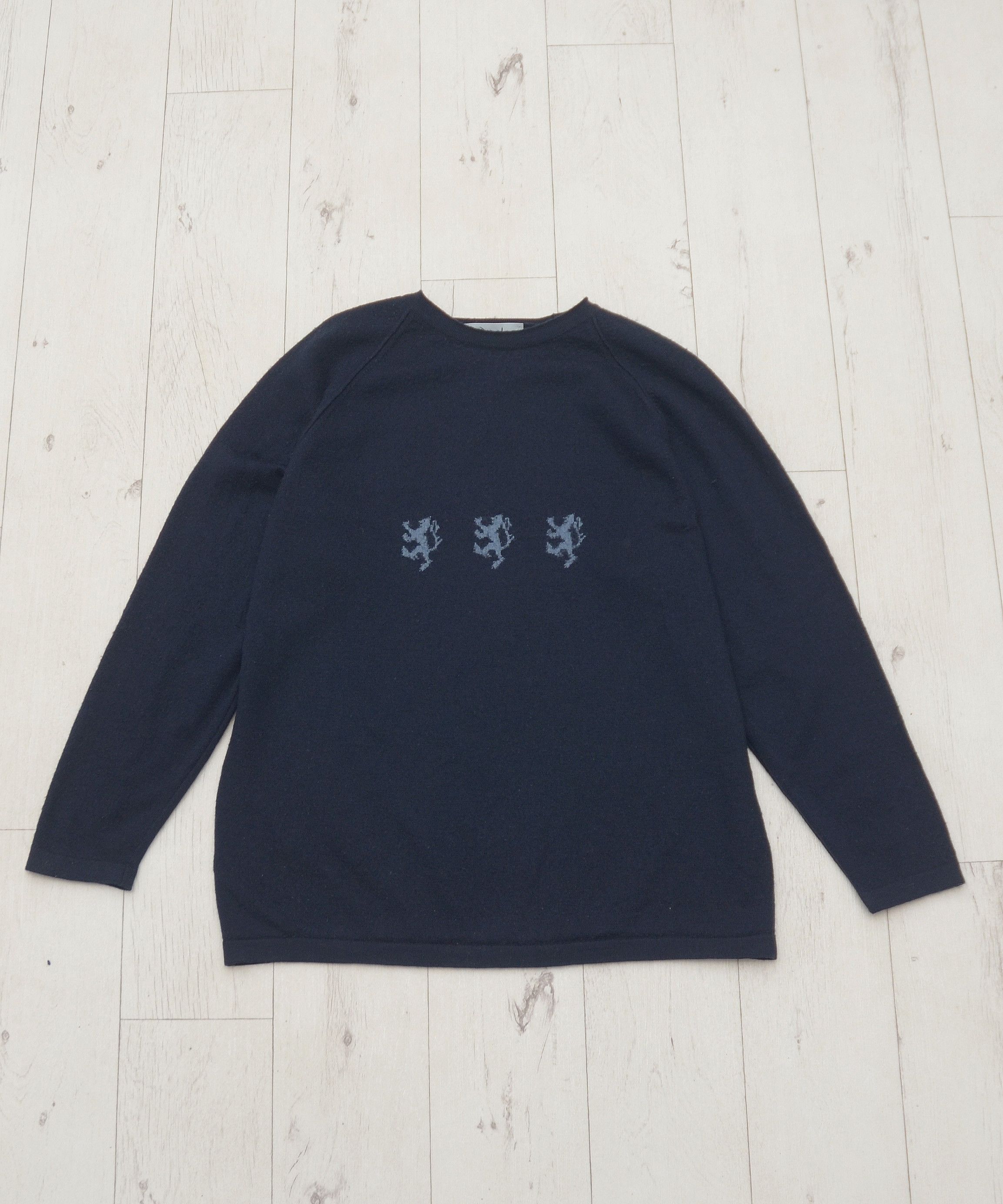 Pringle Of Scotland × Vintage Vintage Pringle SCOTLAND Sports Wool Knit Golf Sweater Logo Size US L / EU 52-54 / 3 - 1 Thumbnail
