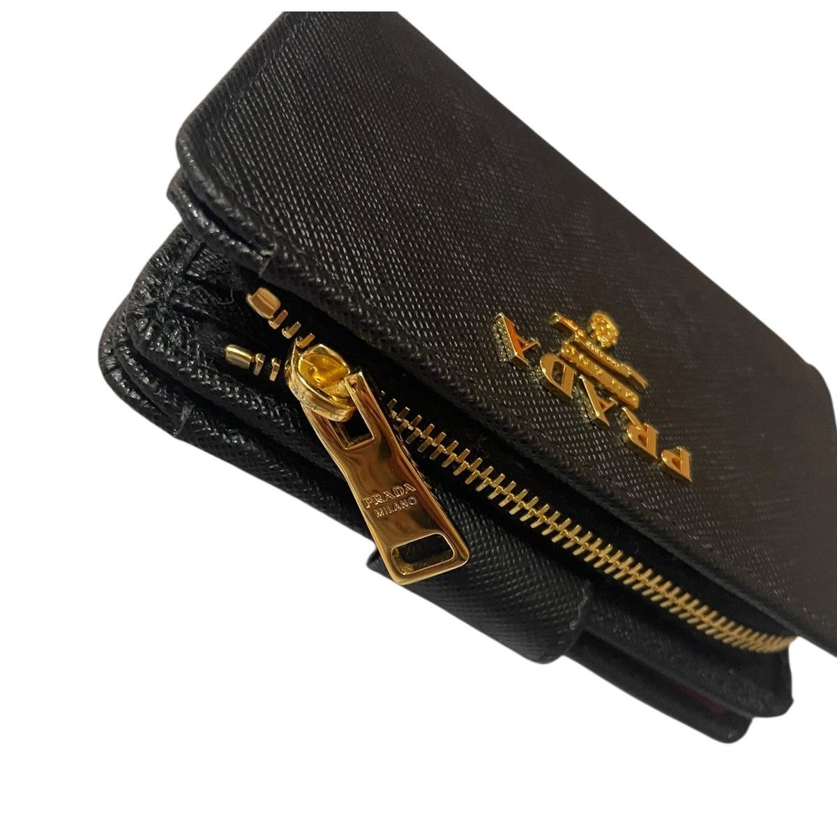 Prada Prada women's wallet in black Saffiano leather Size ONE SIZE - 4 Thumbnail