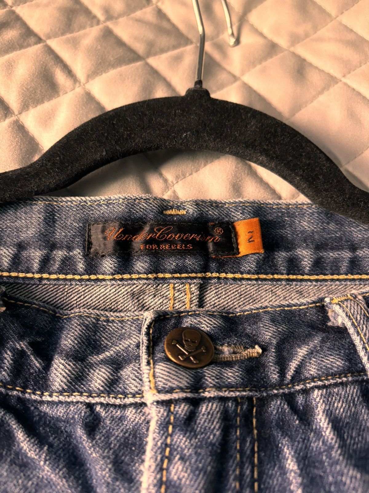 Japanese Brand × Undercover Undercover ss05 but beautiful “60” denim men’s size 3 Size US 32 / EU 48 - 6 Thumbnail