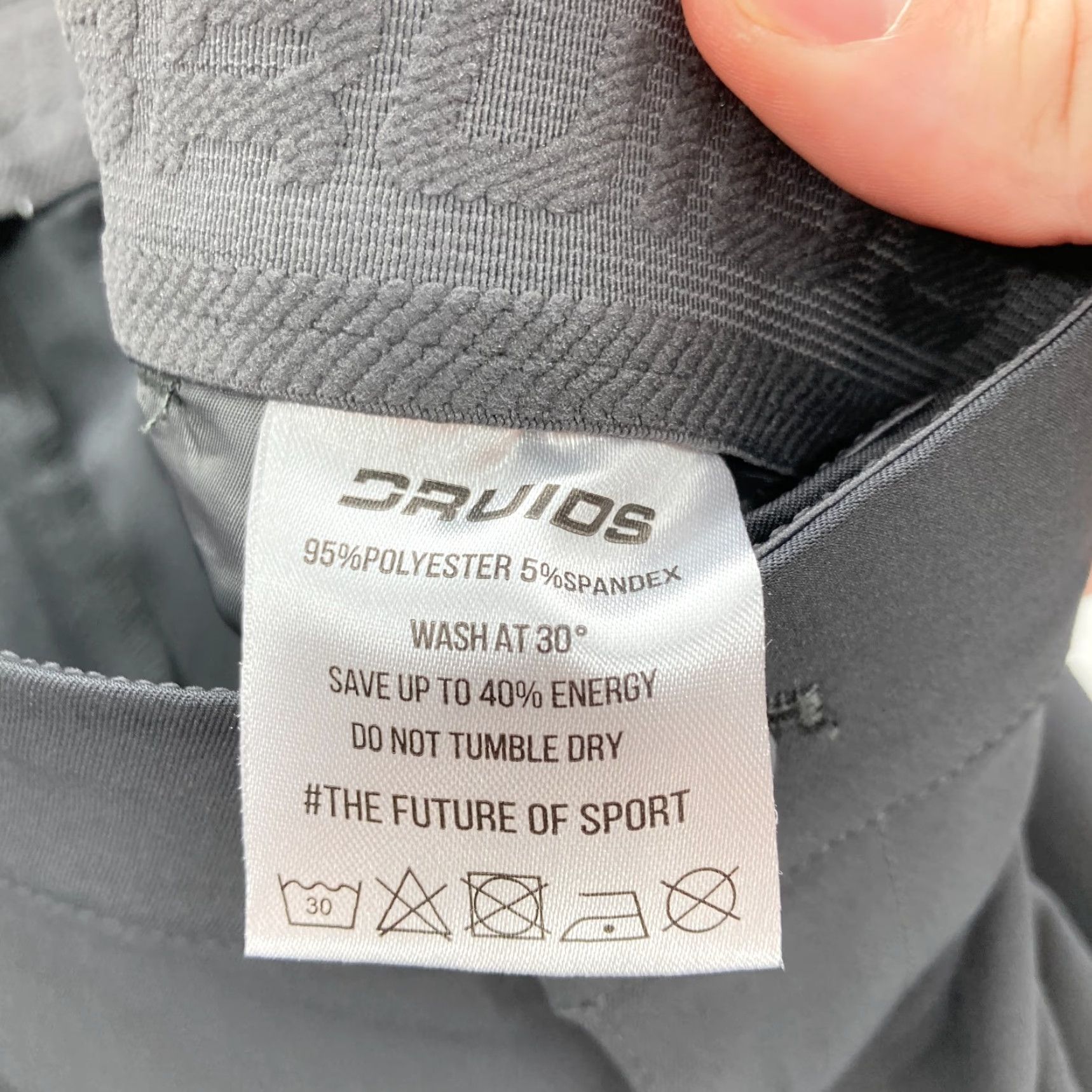 Vintage Druids Golf Pants Mens 36x30 Gray Performance Stretch Waistband Preppy Travel Pants Size US 36 / EU 52 - 5 Thumbnail
