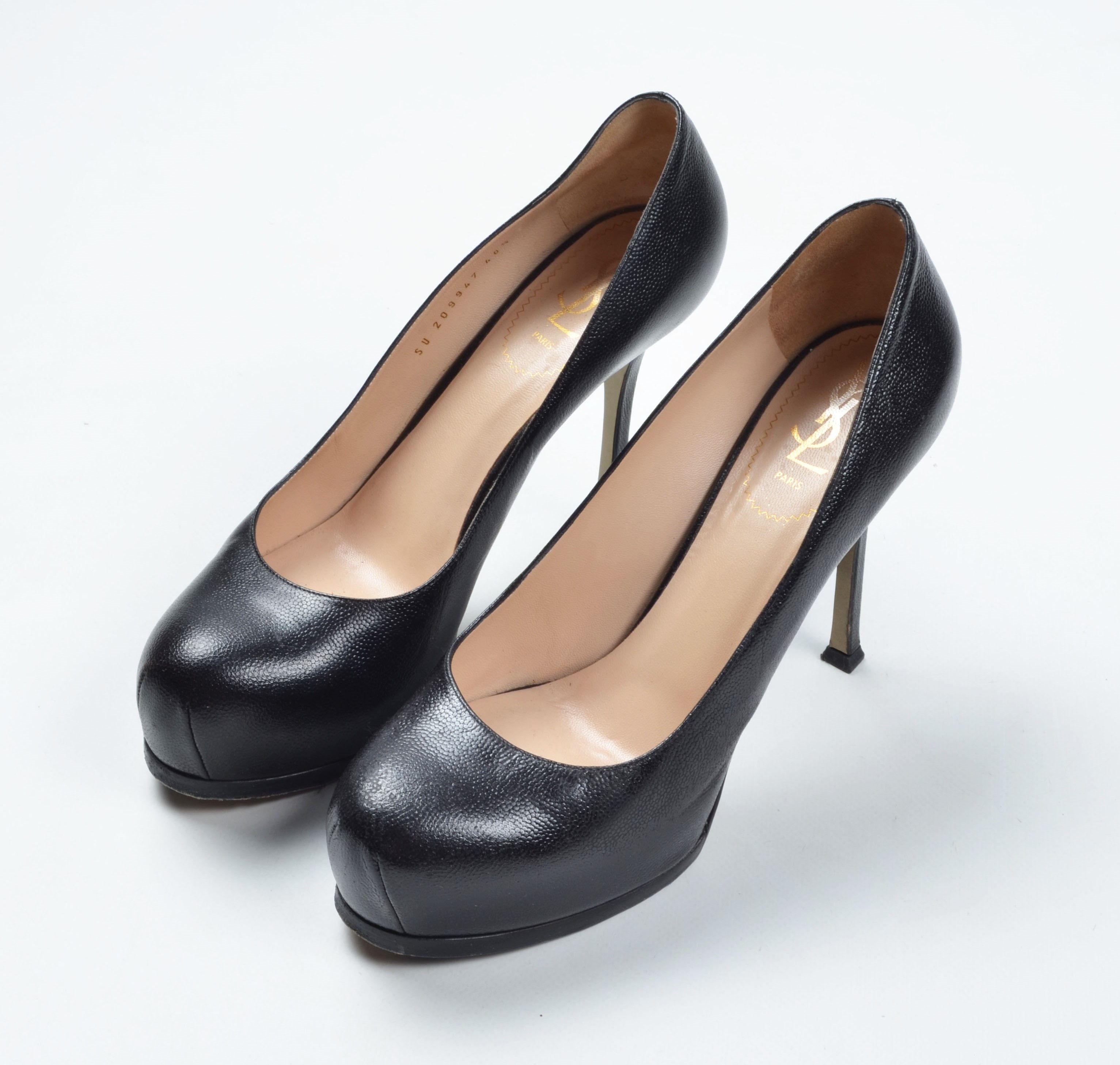 Saint Laurent Paris Black Leather Loulou Pumps | Grailed