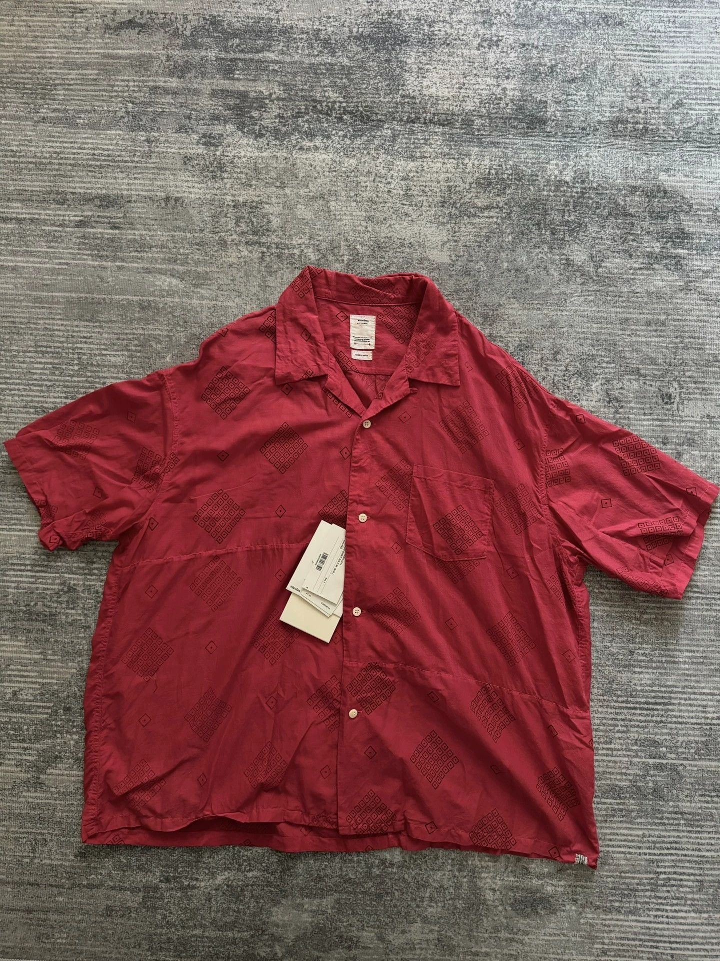 Visvim VISVIM 21SS WALLIS SHIRT S/S Natural Dye Red 3 Size US L / EU 52-54 / 3 - 1 Thumbnail