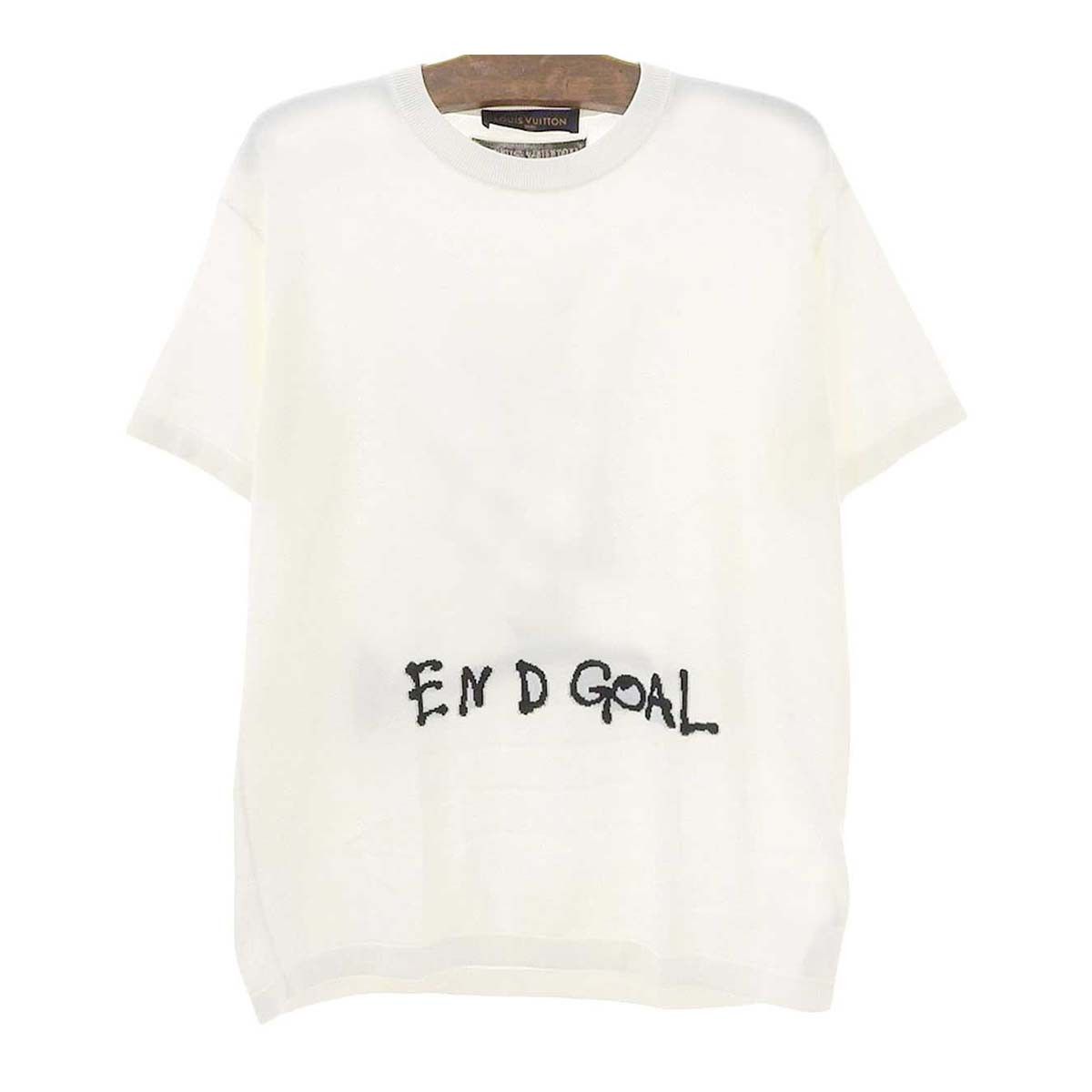 image of Louis Vuitton End Goal Knit T-Shirt in White, Men's (Size Small)