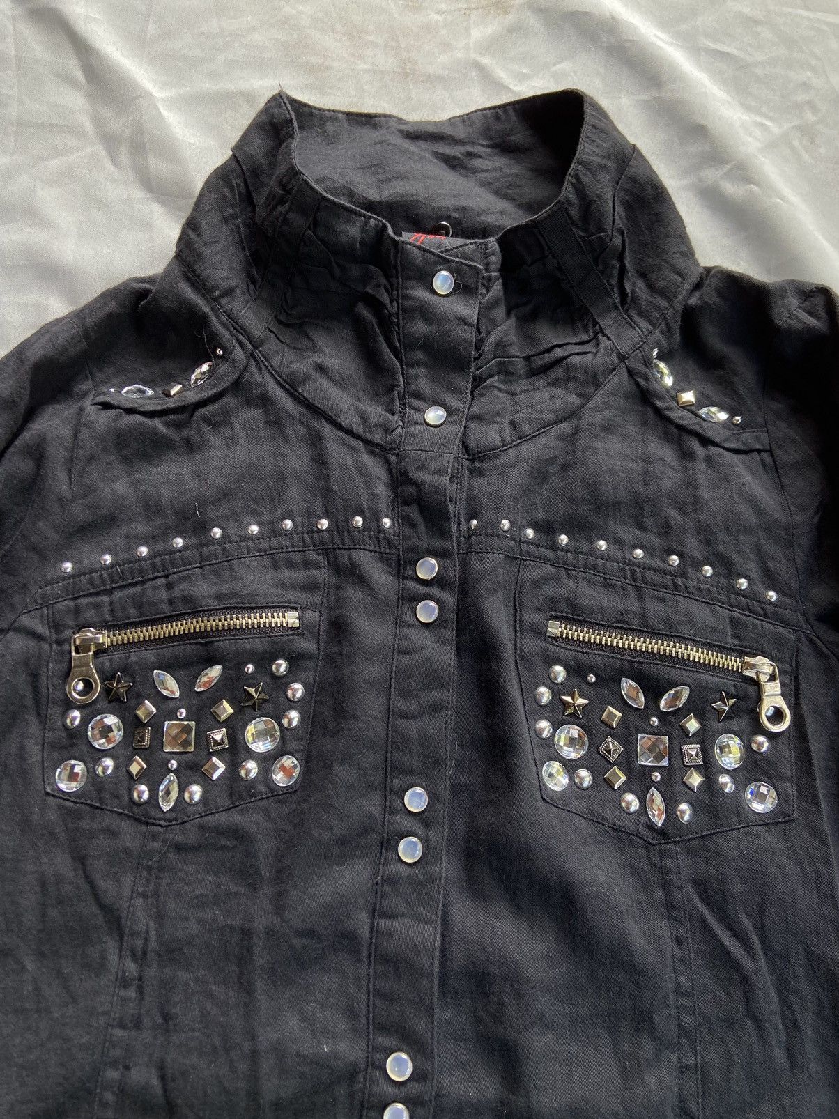 If Six Was Nine MAISON GILFY JAPANESE PUNK GOTHIC BUTTON DOWN SHIRT Size US S / EU 44-46 / 1 - 3 Thumbnail