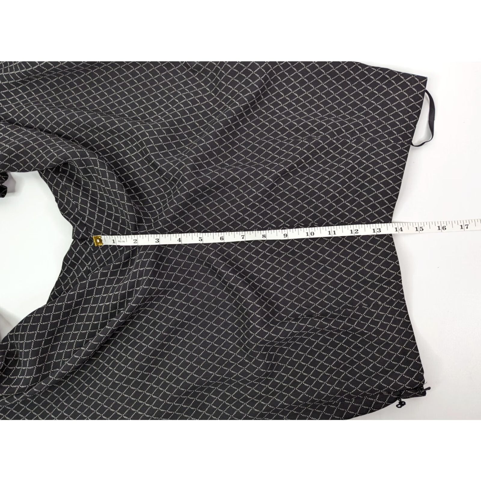 Talbots Talbots Pure Silk High Rise Wide Leg Pants Size 10 Black White Checks Pattern Pants Women Wide-Leg Dress Pants Size 32" / US 10 / IT 46 - 7 Thumbnail