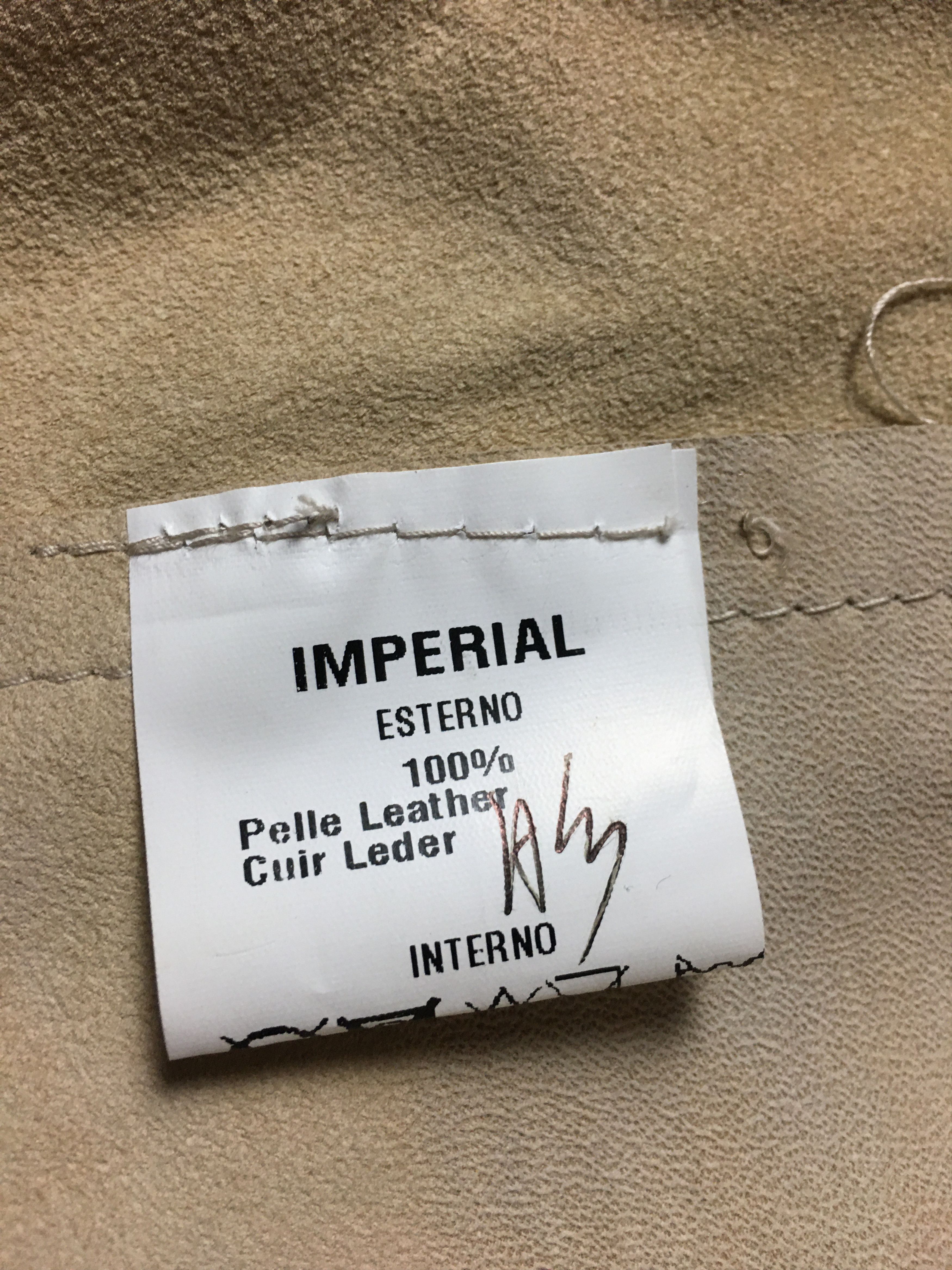 Imperial Imperial Ivory Leather Jacket Italy Size M / US 6-8 / IT 42-44 - 10 Thumbnail