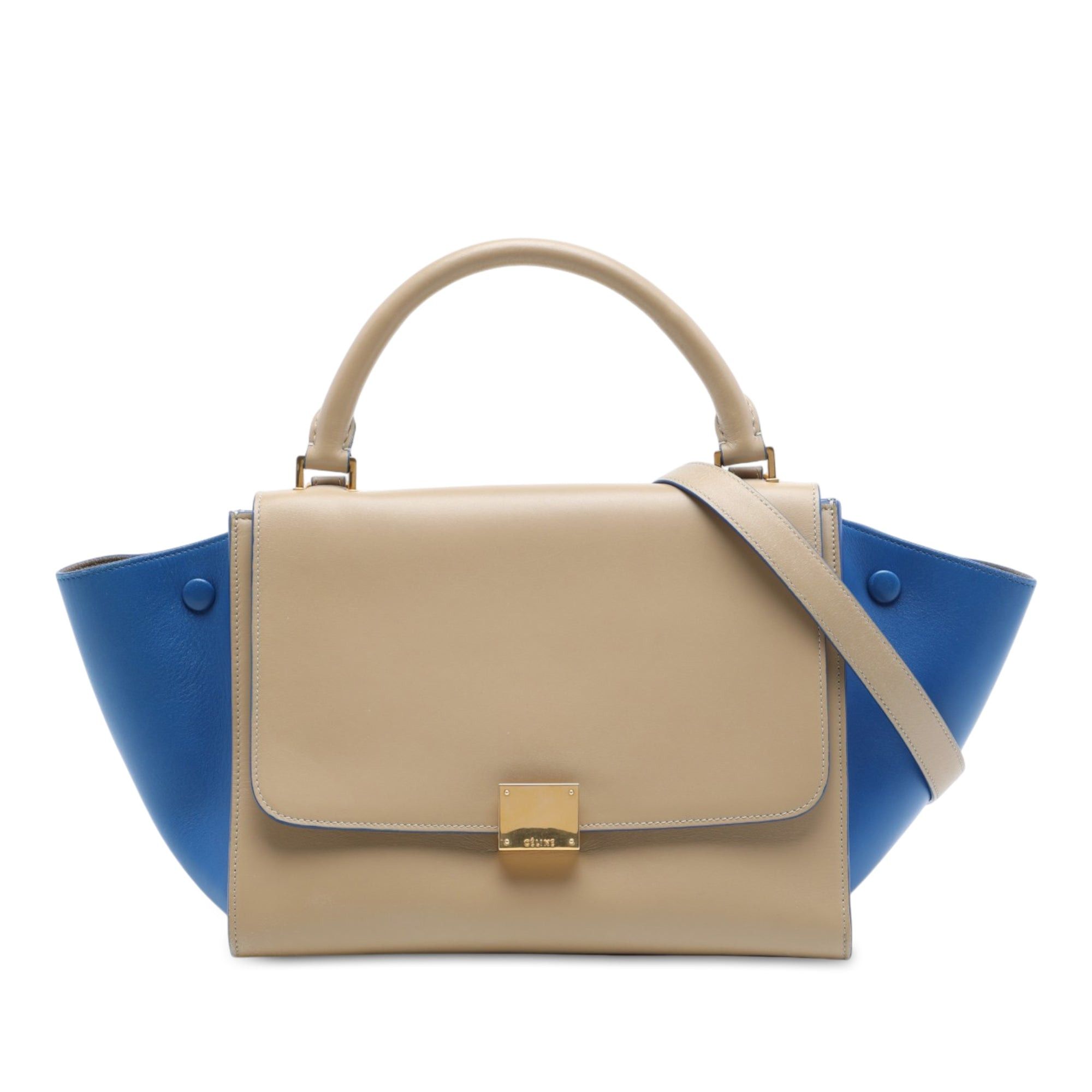 Celine Bicolor Leather Trapeze Satchel Size ONE SIZE - 1 Thumbnail