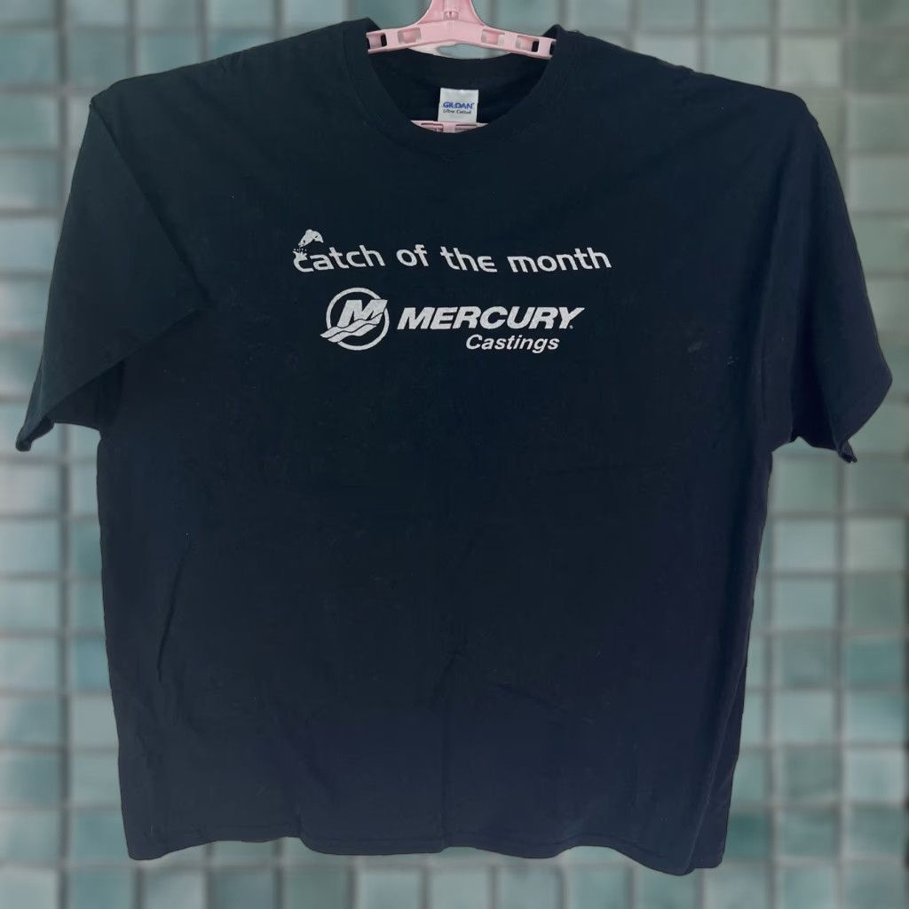 Gildan Gildan T Shirt Mens Black 2XL Graphic Catch Of The Month Mercury Castings Size US XXL / EU 58 / 5 - 1 Thumbnail