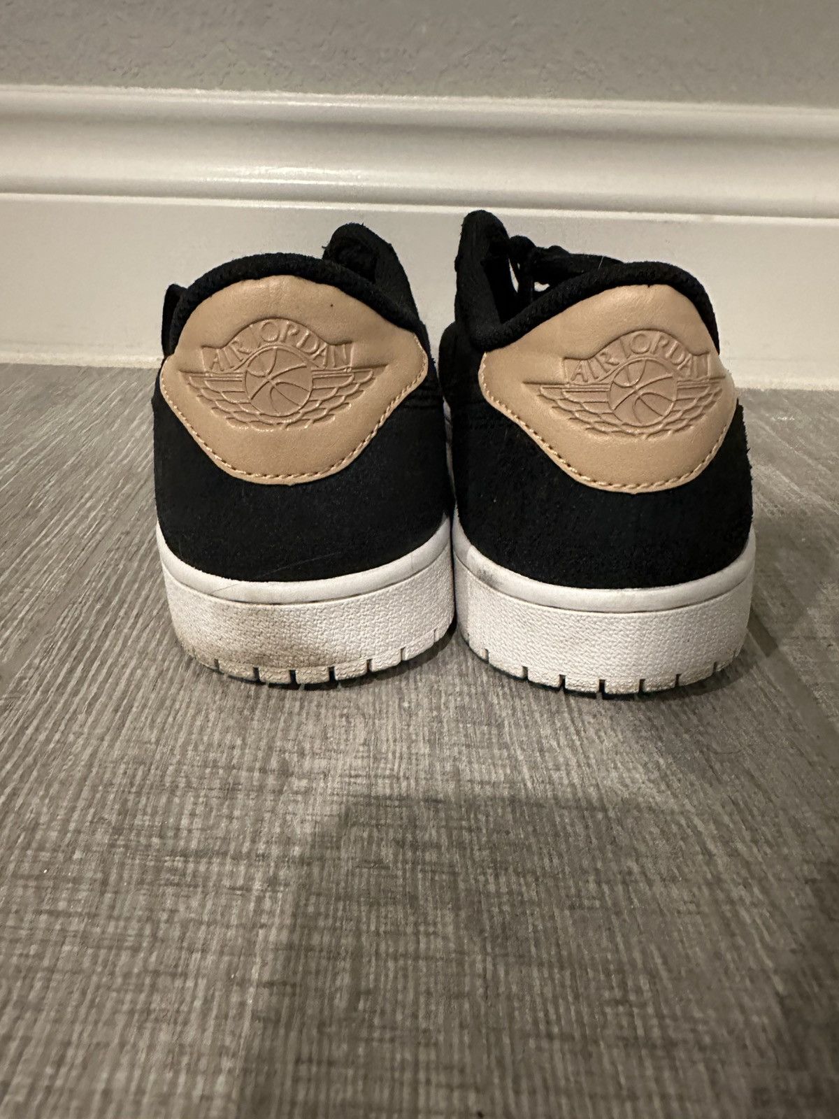 Jordan Brand Jordan 1 Low Black Vachetta Size US 9.5 / EU 42-43 - 4 Thumbnail