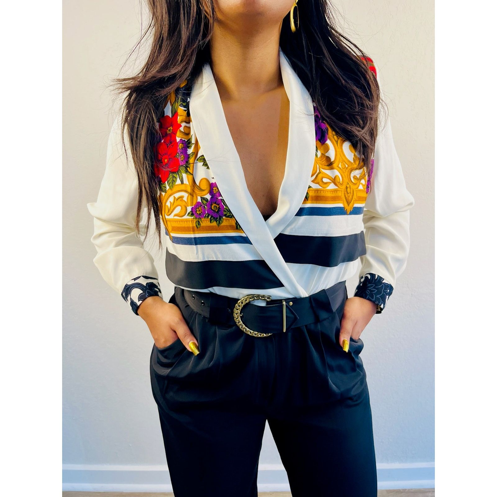Other Graphic Print Jumpsuit with Belt Size 32" / US 10 / IT 46 - 4 Thumbnail