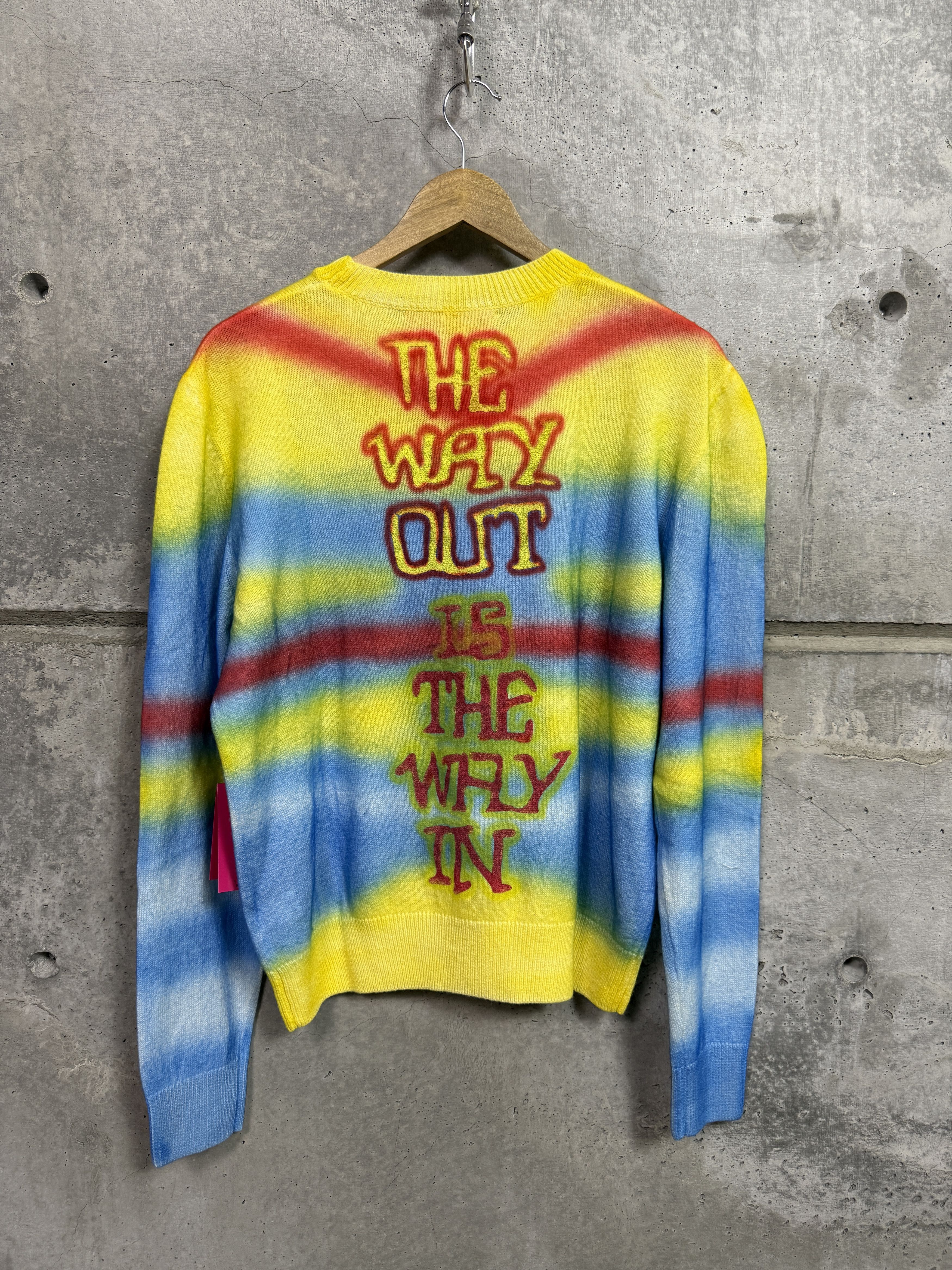 The Elder Statesman $2295 The Elder Statesman Graffiti Crewneck Sweater Size US S / EU 44-46 / 1 - 7 Thumbnail