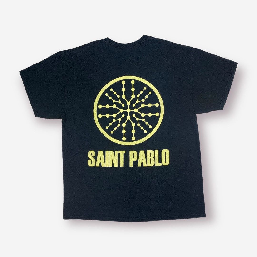 image of Hype x Kanye West Saint Pablo Tour T Shirt Size XL in Black, Men's