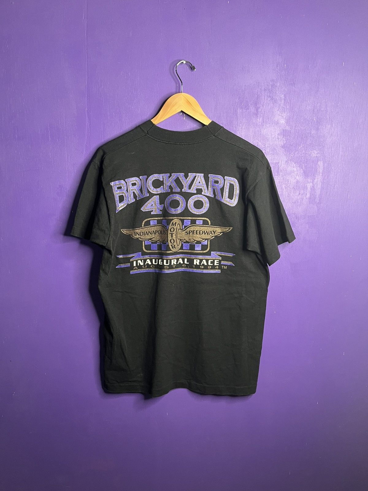 NASCAR × Vintage Vintage 1994 Brickyard 400 shining logo t-shirt Size US L / EU 52-54 / 3 - 2 Thumbnail