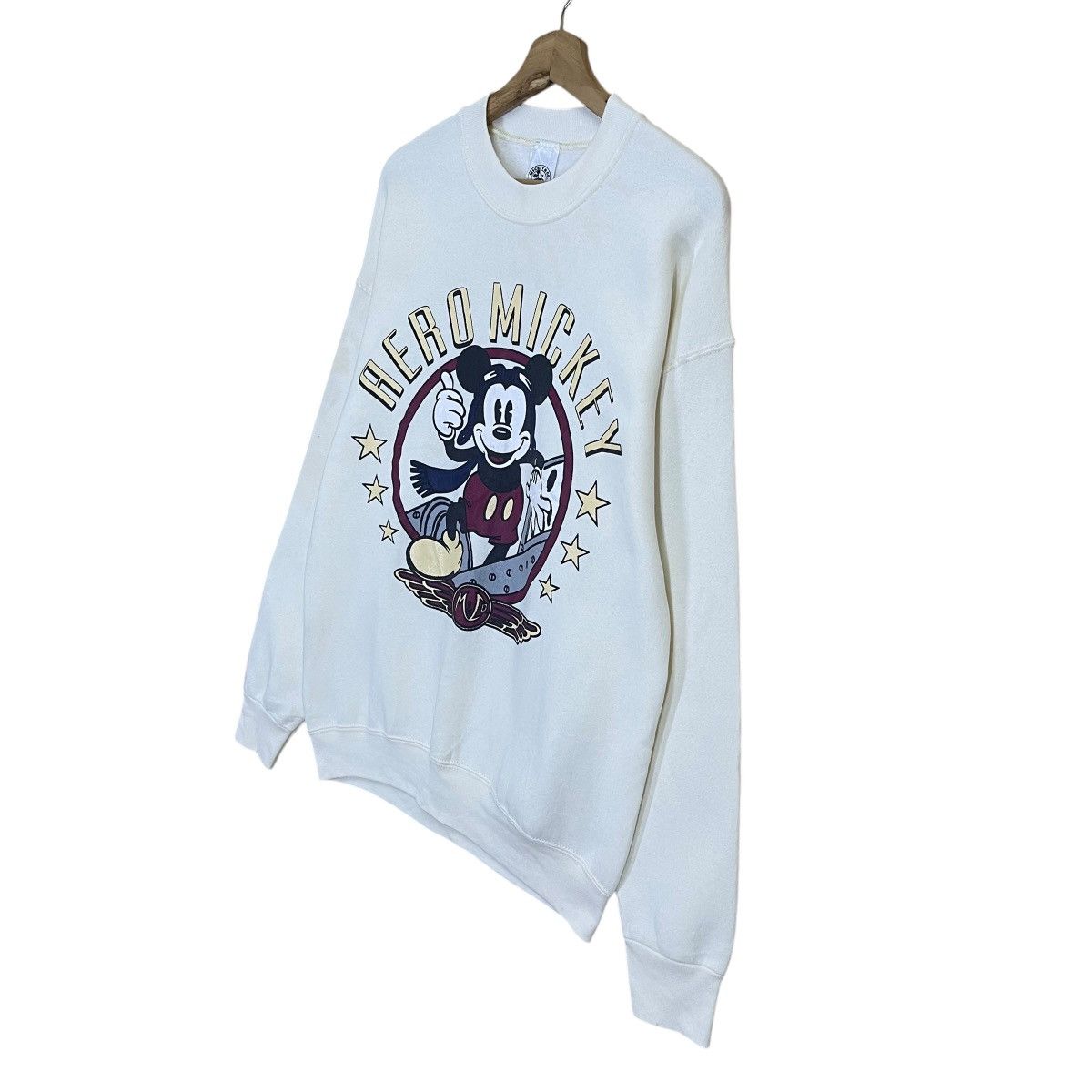 Cartoon Network × Mickey Mouse × Vintage Aero Mickey Mouse Big Logo Printed Crewneck Sweatshirt Size US M / EU 48-50 / 2 - 3 Thumbnail