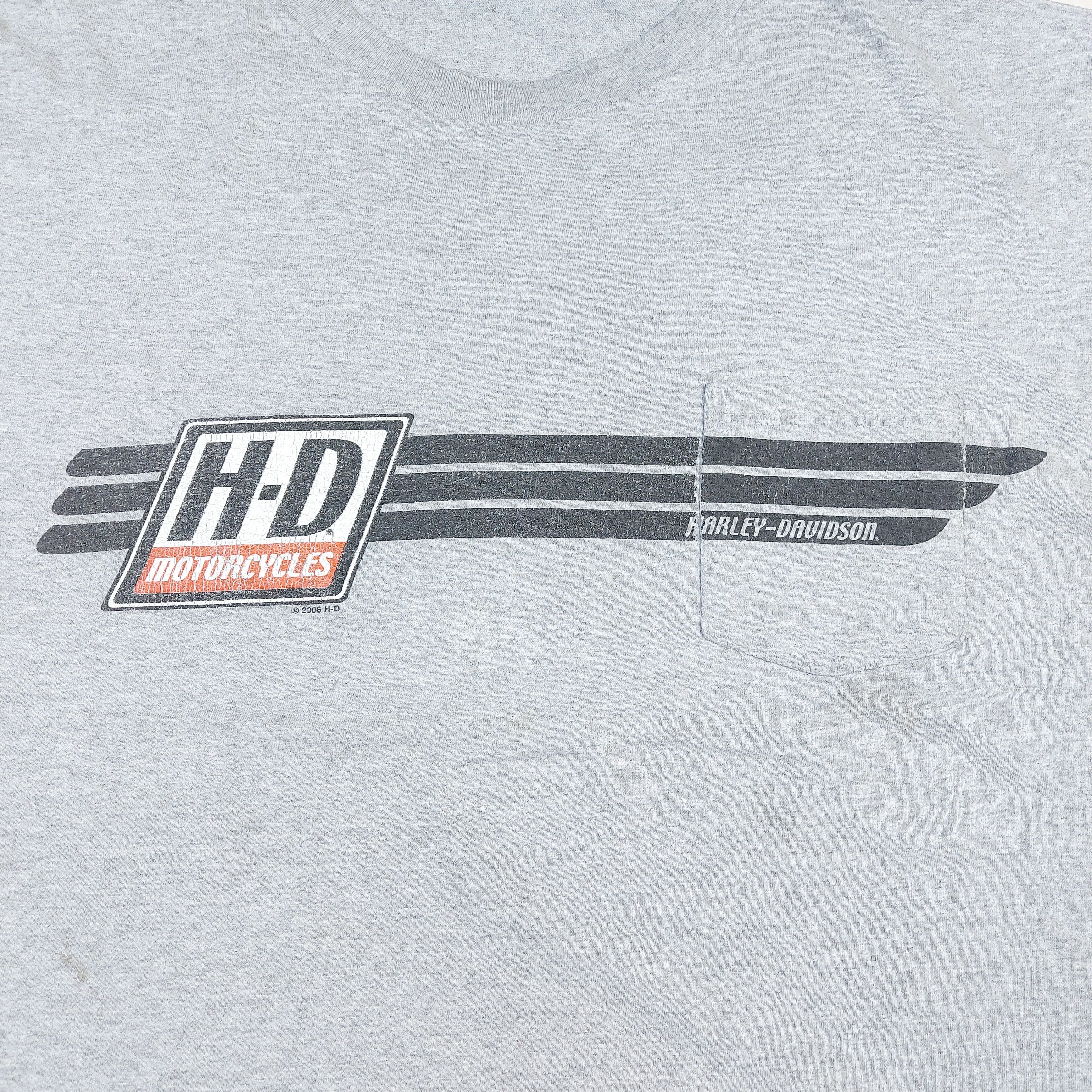 Harley Davidson Vintage 2006 Harley Davidson Motorcycles Zion Shop TEE Size US XXL / EU 58 / 5 - 4 Thumbnail