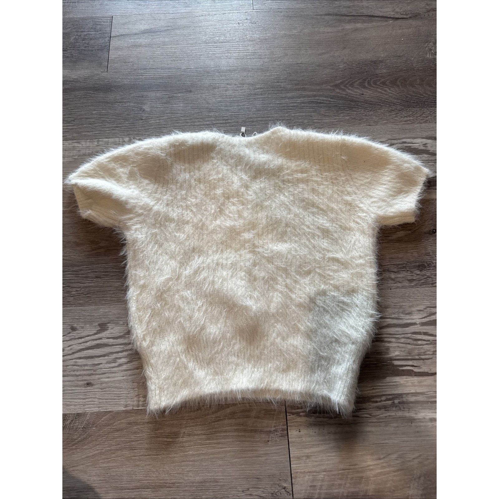 Zara NWT ZARA FAUX FUR JEWEL SWEATER White SIZE Medium Brand New Size M / US 6-8 / IT 42-44 - 8 Thumbnail