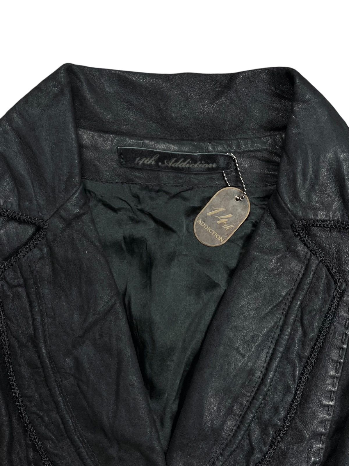 14th Addiction Old 14th_Addiction - Patchwork Leather Jacket Size M / US 6-8 / IT 42-44 - 5 Thumbnail