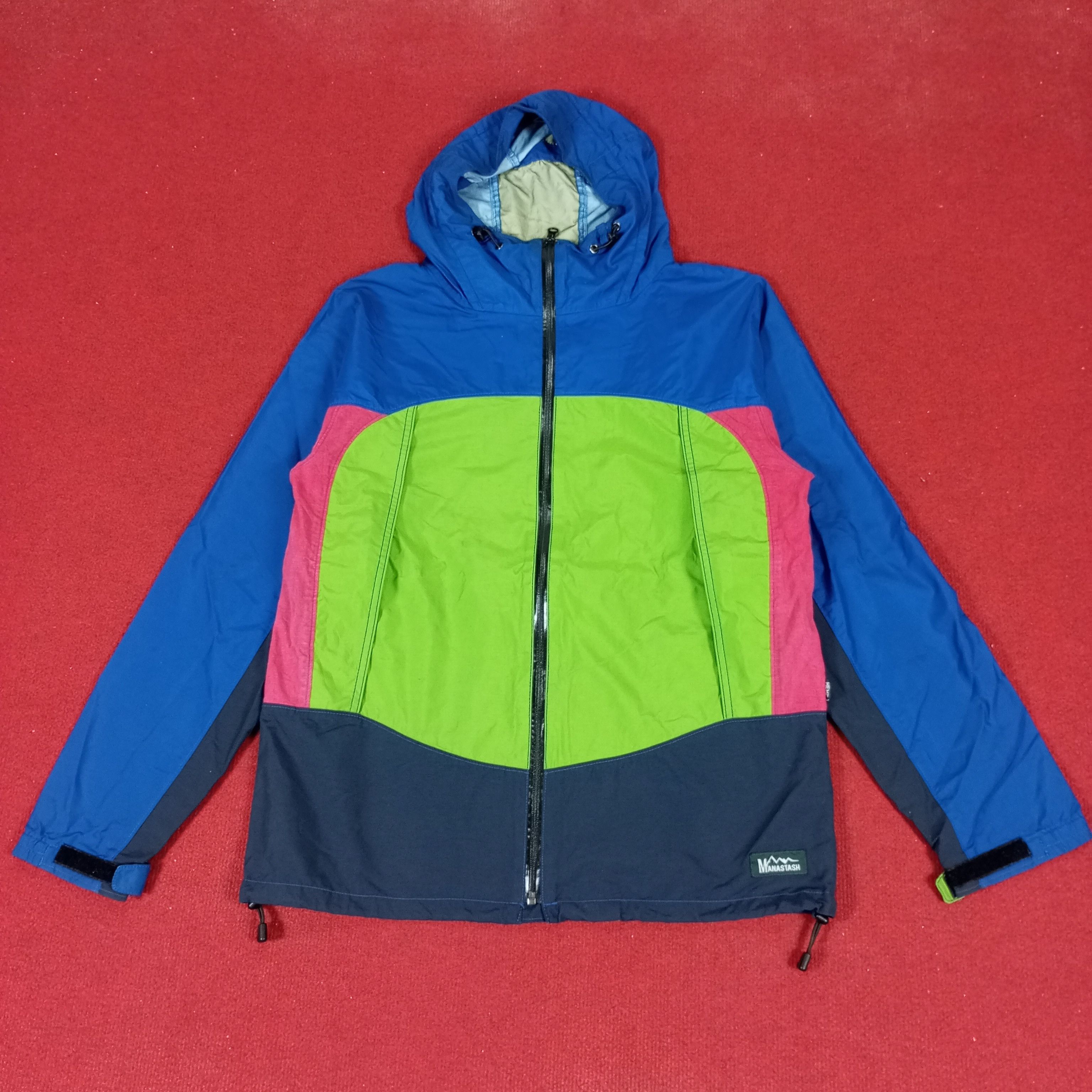 Manastash × Vintage Manastash Outdoor Multicolour Design Windbreaker Jacket Size US L / EU 52-54 / 3 - 1 Thumbnail