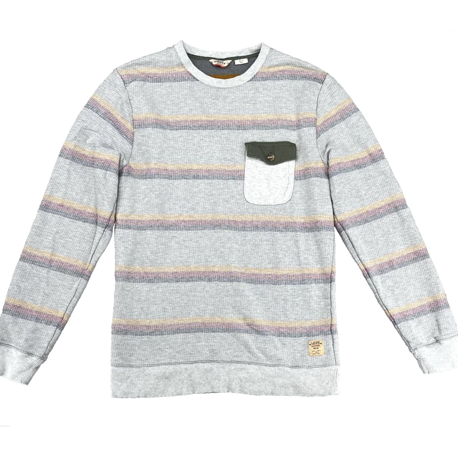 Vans VANS Crew Neck Sweater Mens Large Gray Preppy 90s Skate Surf Minimalist Academia Shirt, Mens, Gray, 90s, Preppy, City, Vintage? Size US L / EU 52-54 / 3 - 2 Thumbnail