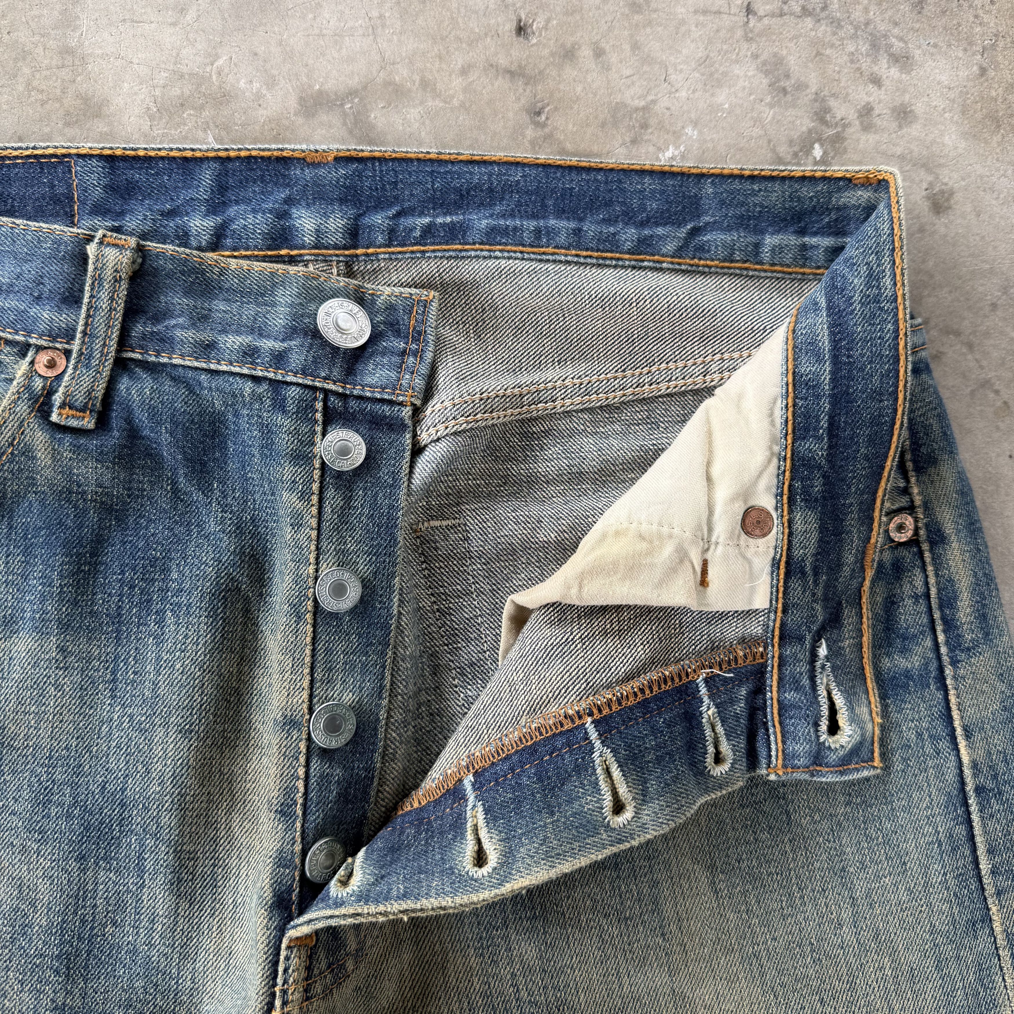 Levi's W30x29 Vintage Levi's 501 Rusty Denim Jean Size US 30 / EU 46 - 6 Thumbnail