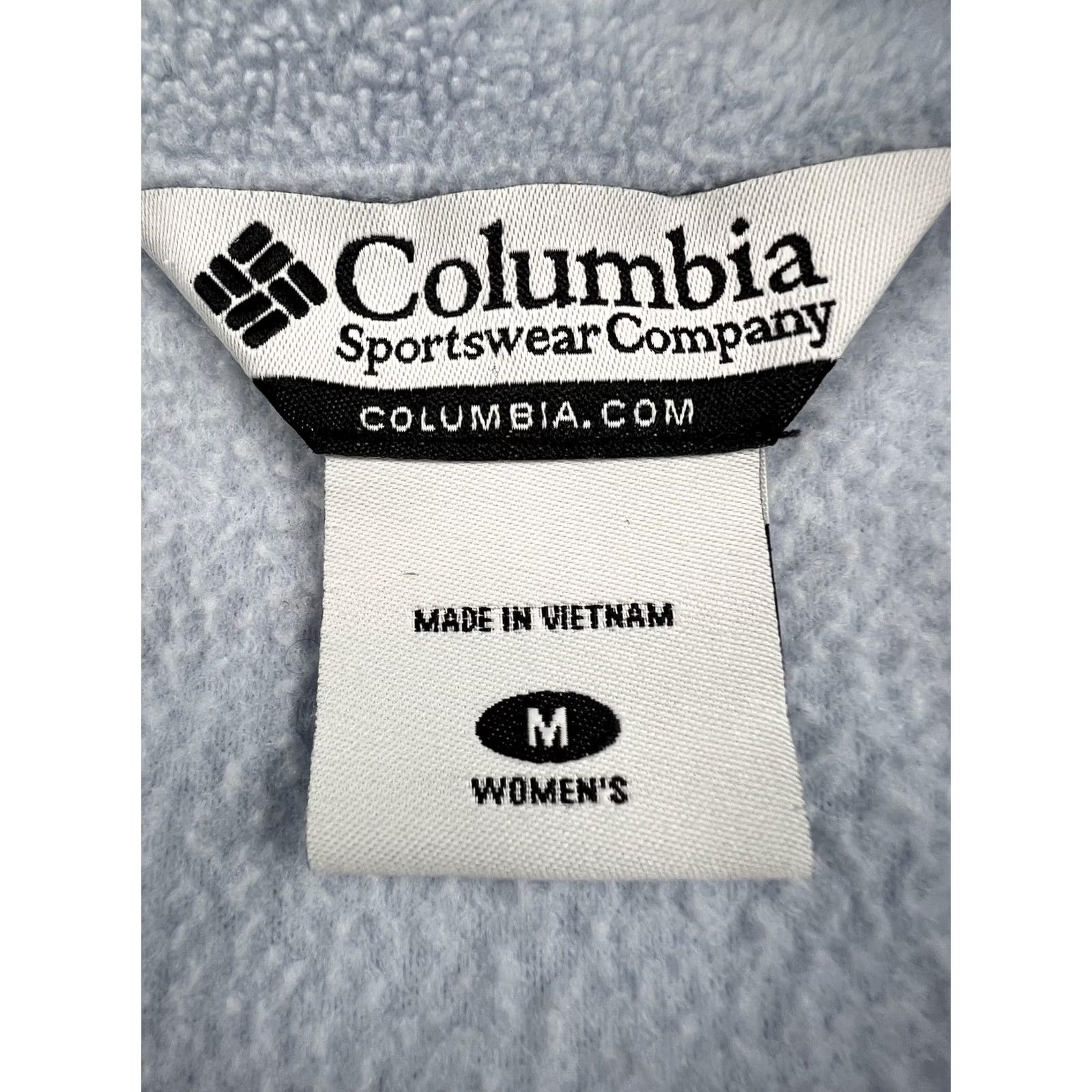 Vintage Columbia Jacket Womens M Blue Fleece Full Zip Hiking National Parks Great Smoky Mountains Tailored Pockets Womens Size M / US 6-8 / IT 42-44 - 3 Thumbnail