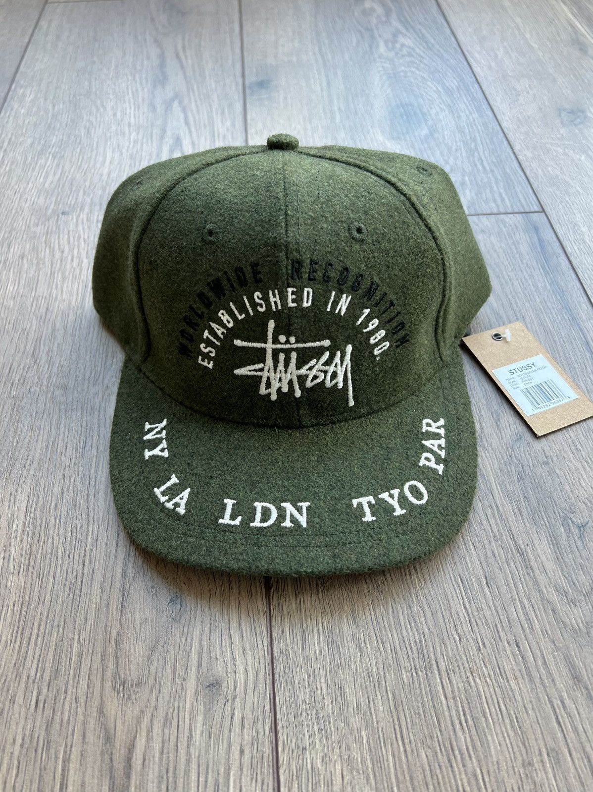 Stussy Worldwide Low Pro Cap Hat “Forest”
