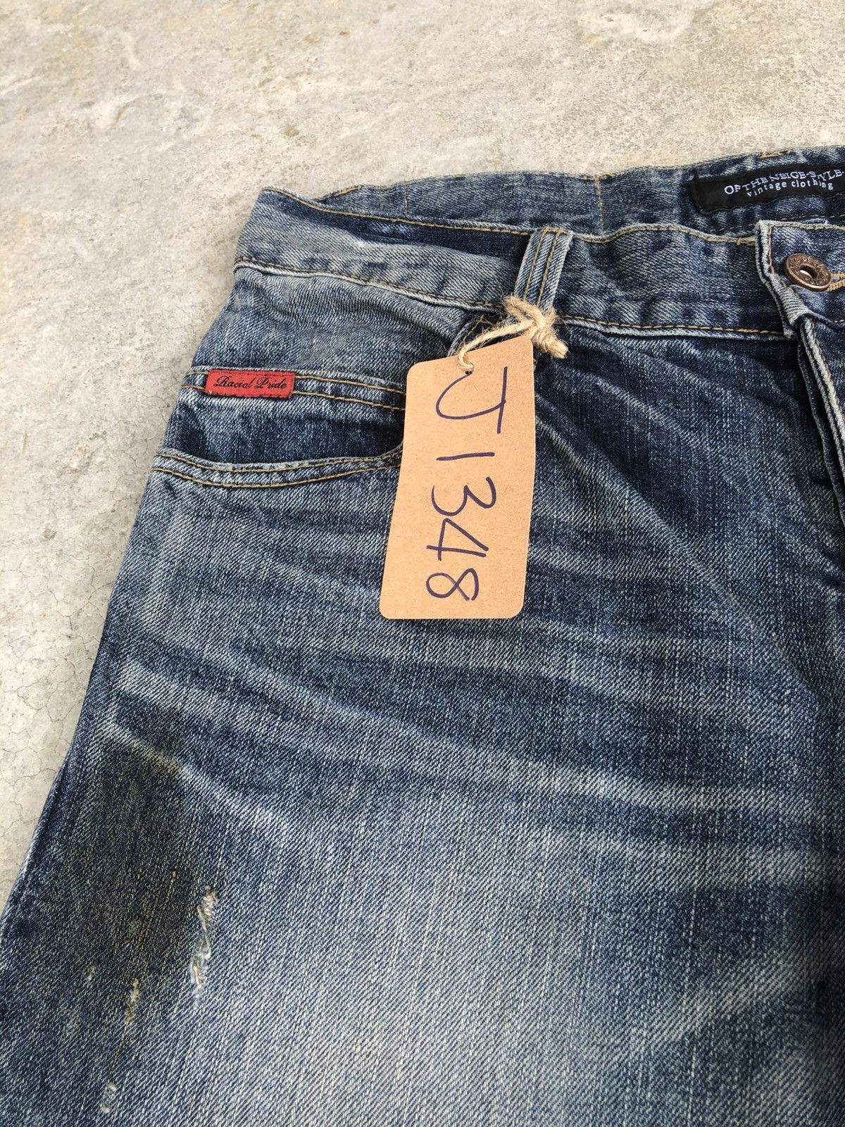 If Six Was Nine Of The Neige Flared Jeans Distressed Jeans J Cut Size US 31 - 16 Thumbnail