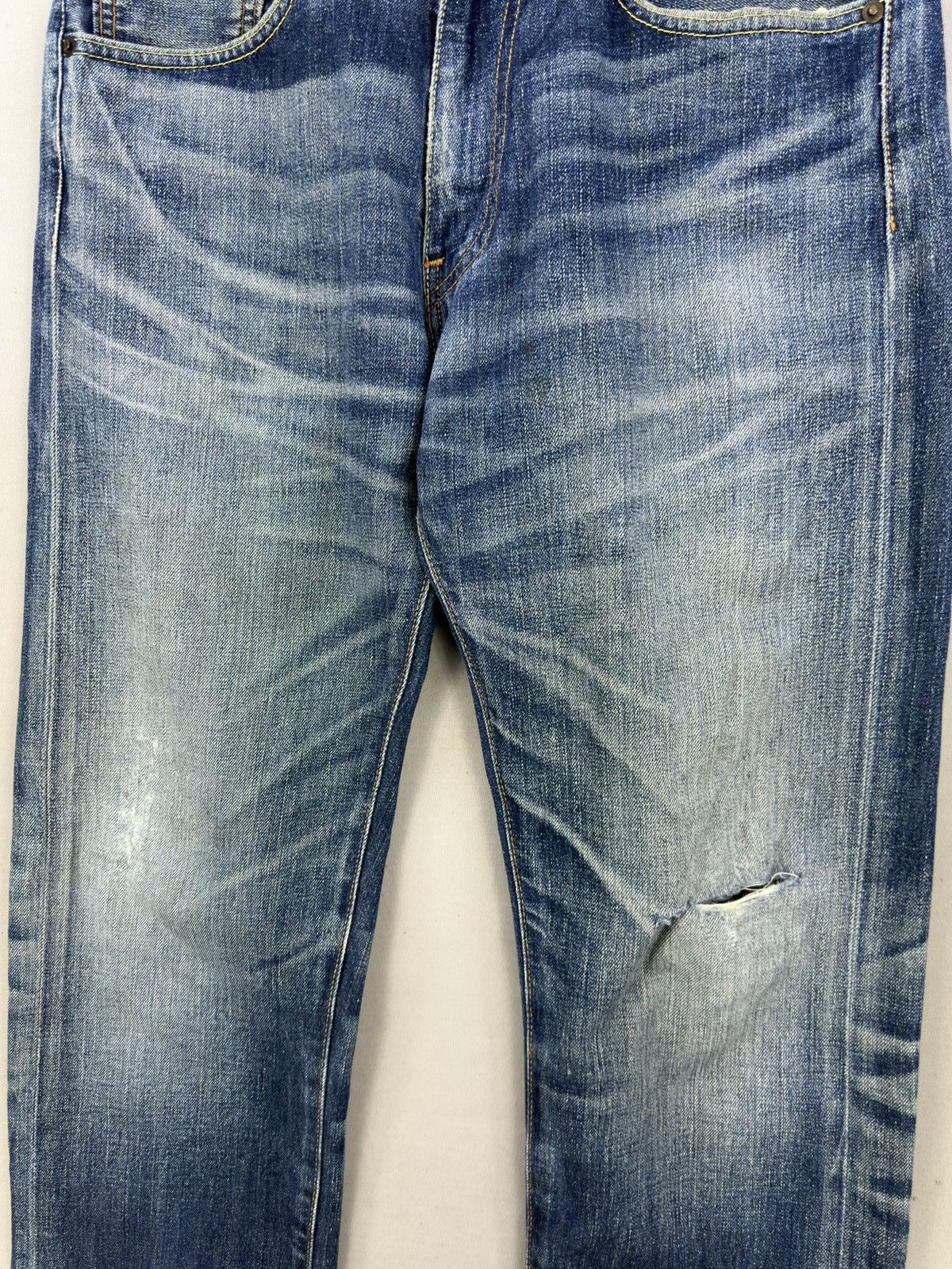 Levi's Levi’s 505 Whisker Faded Regular Fit Jeans Size US 33 - 3 Thumbnail