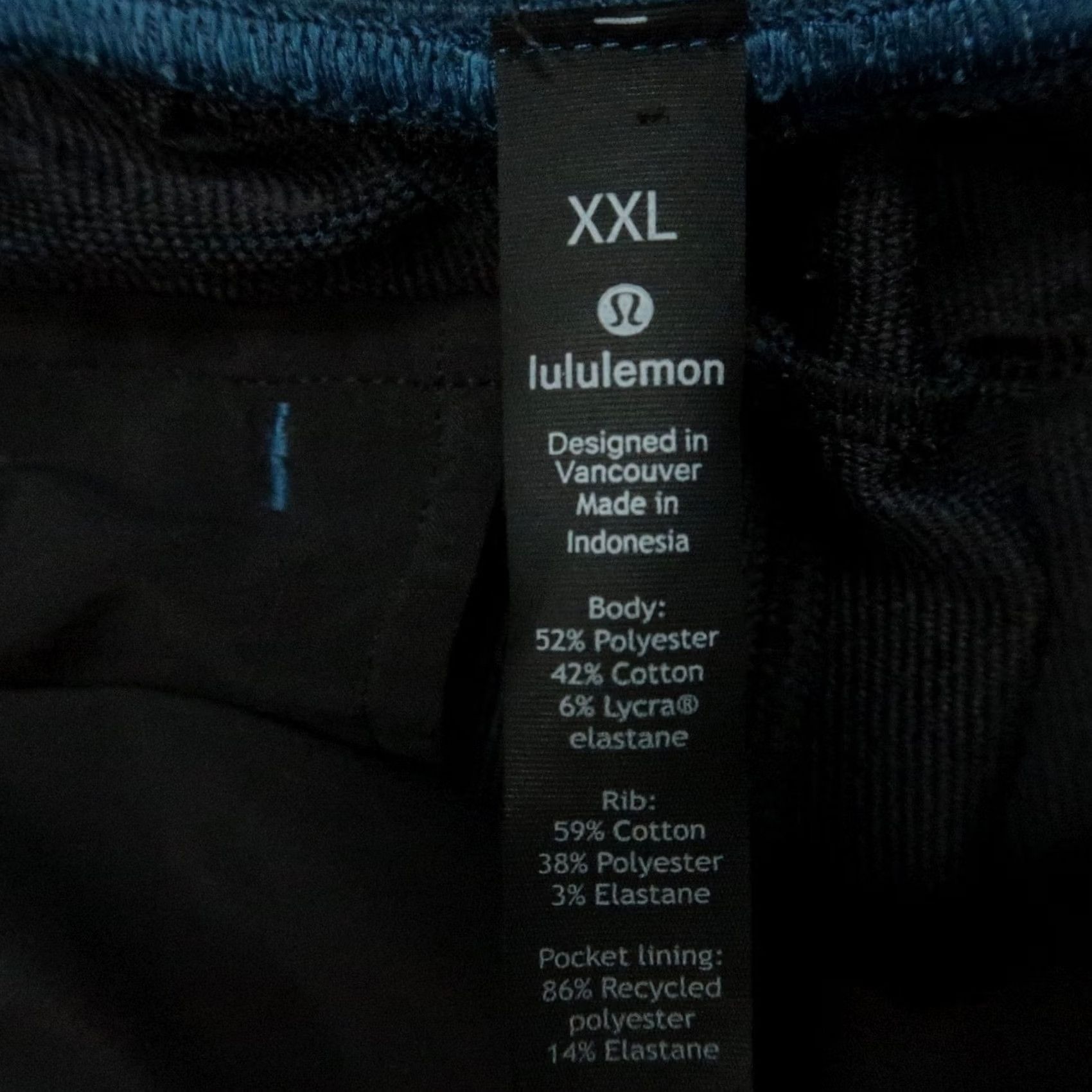 Lululemon Lululemon Pants Mens XXL Blue City Sweat Jogger Performance Stretch Drawstring Size US 39 - 3 Thumbnail