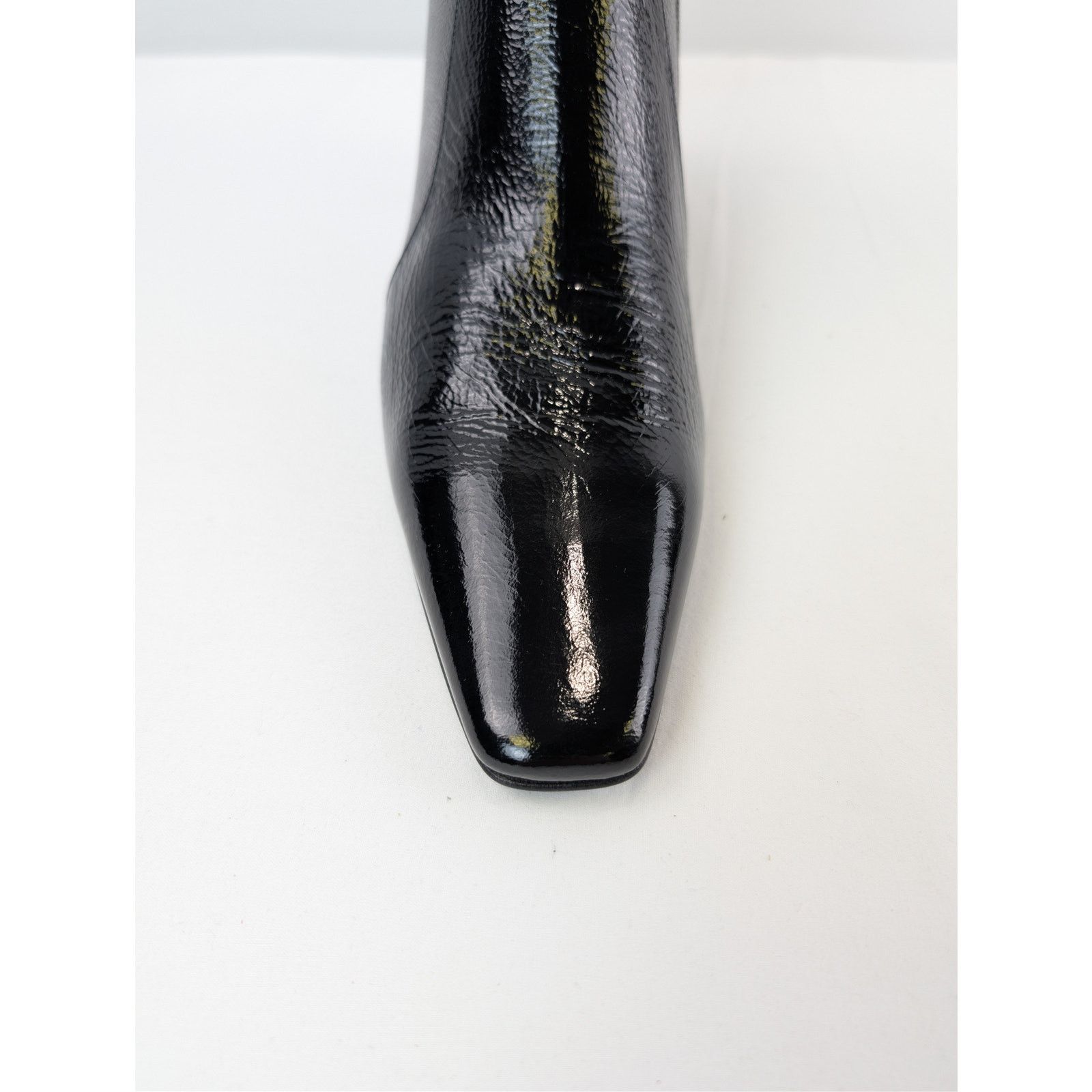 Saint Laurent Paris o1rshd1 Naplack Hero Calf Rainer 75 Boots in Nero Size US 12 / EU 45 - 15 Thumbnail