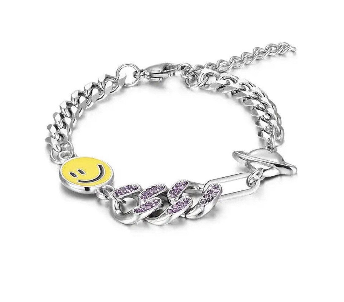 Jewelry Smile Cuban Chain Star Bracelet Size ONE SIZE - 3 Thumbnail
